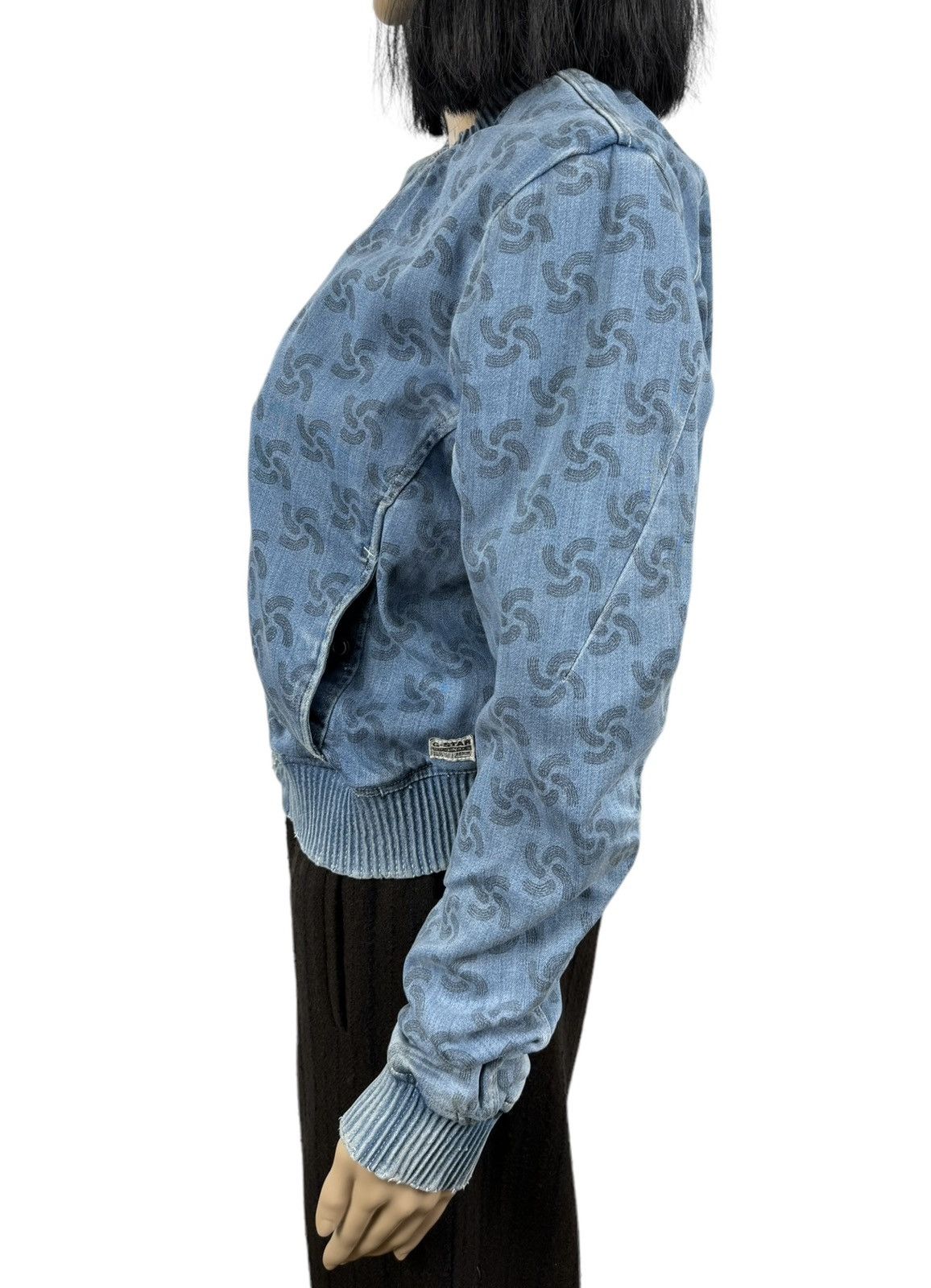 G-Star × Pharrell Gstar Pharell Williams Denim Bomber Jacket Printed size M Size M / US 6-8 / IT 42-44 - 12 Thumbnail