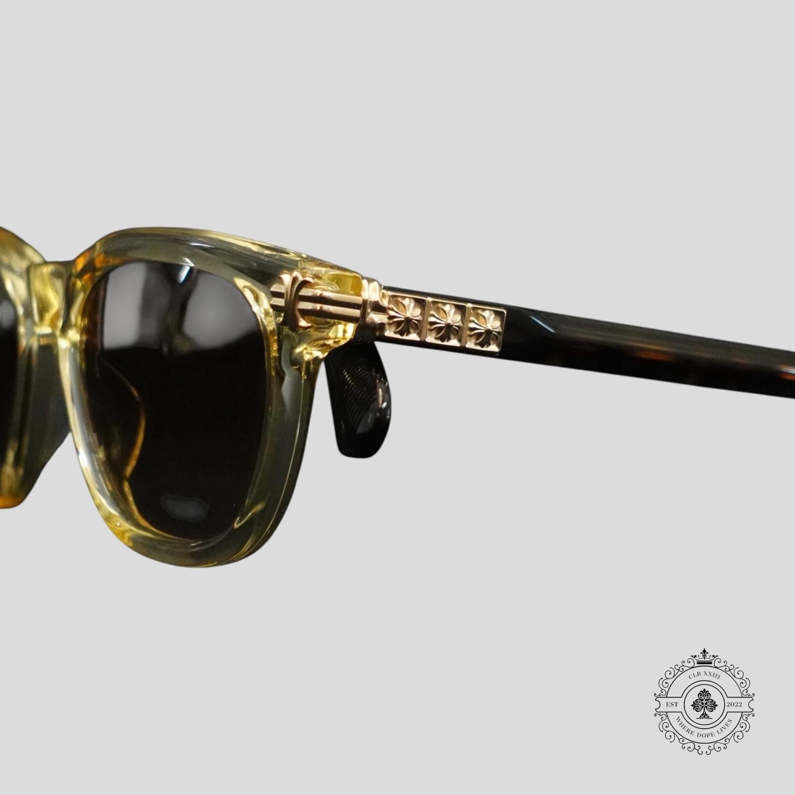 Chrome Hearts Chrome Hearts Smoke Show Glasses in Tortoise Shell/Gold Size ONE SIZE - 3 Thumbnail