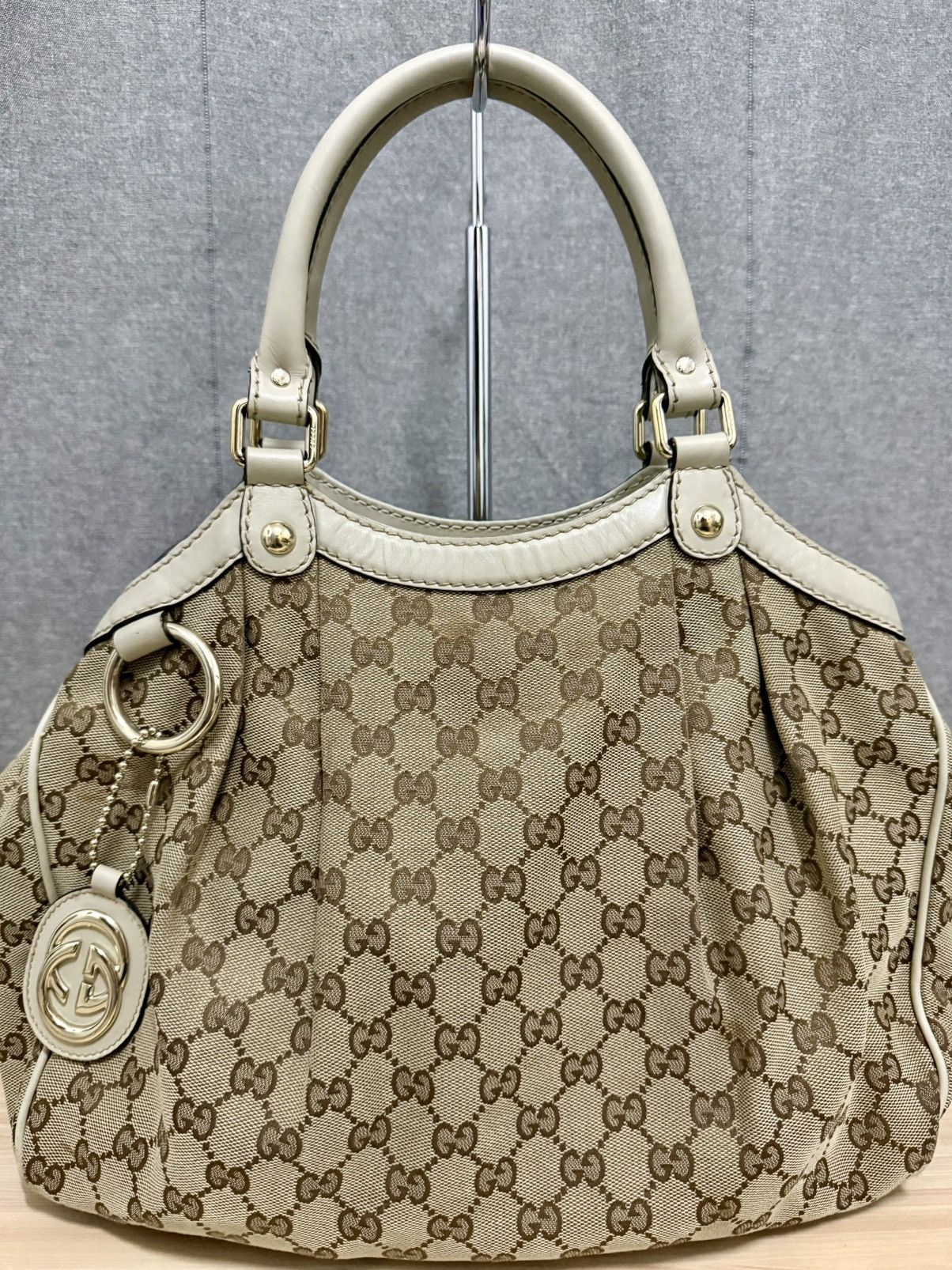 Gucci Vintage Gucci Sukey beige GG Canvas Size ONE SIZE - 3 Thumbnail