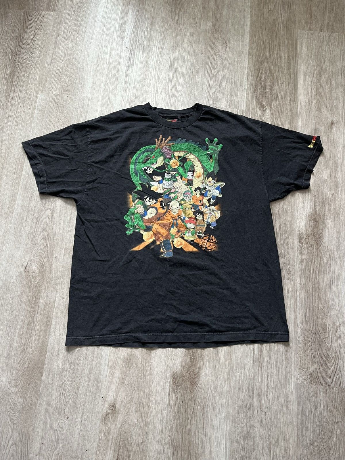 image of Anima x Vintage Dragon Ball Z Tee in Black, Men's (Size 2XL)