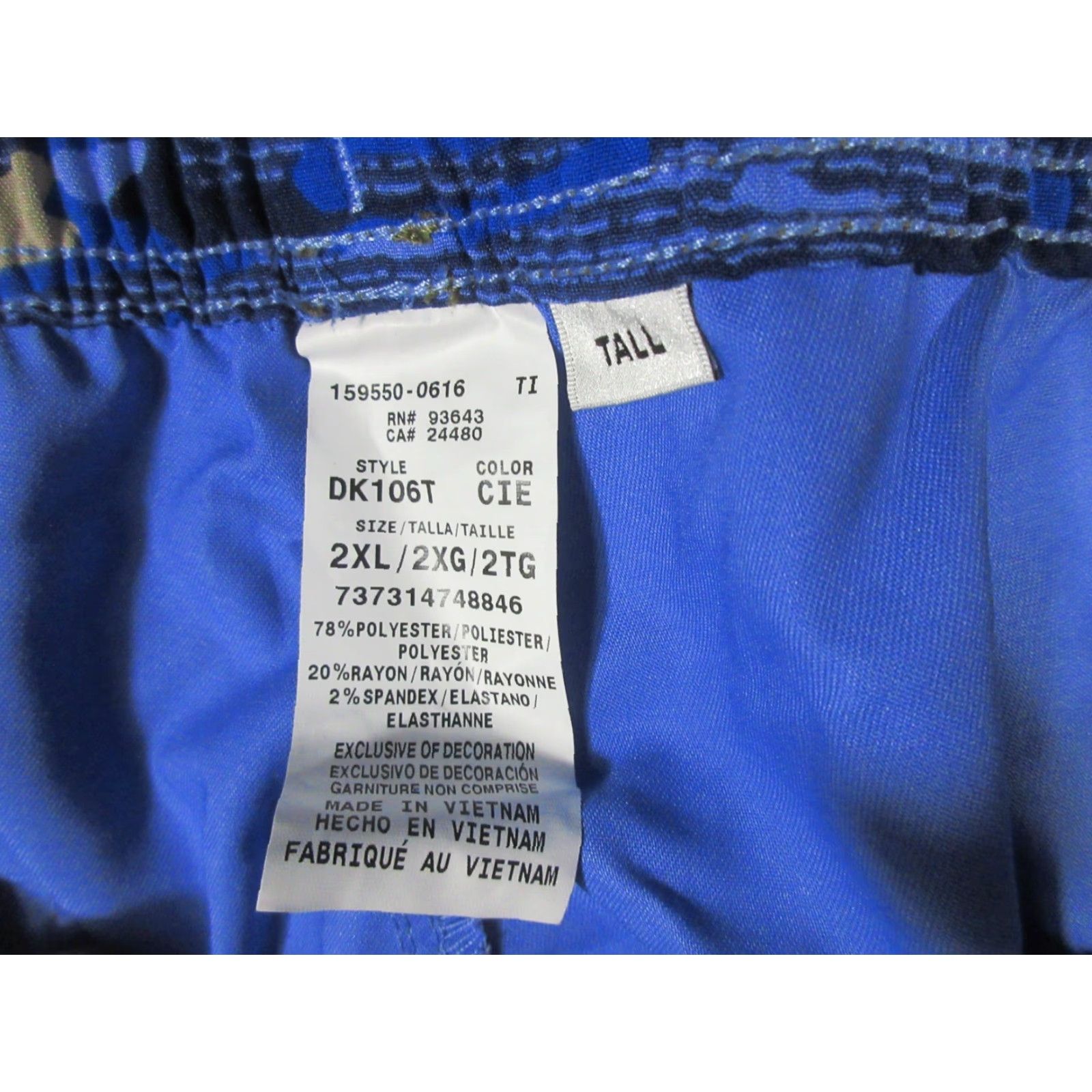 Dickies Dickies Scrub Pants Unisex 2XL Blue Essence Contemporay Mid Rise Drawstring N ew Size US 39 - 3 Thumbnail
