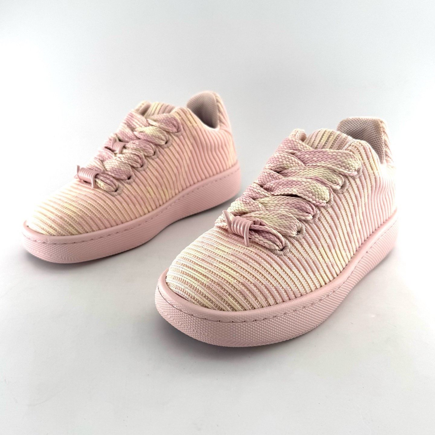 Burberry Burberry Pink Low-Top Thick Sole Sneakers Size US 5 / IT 35 - 1 Thumbnail