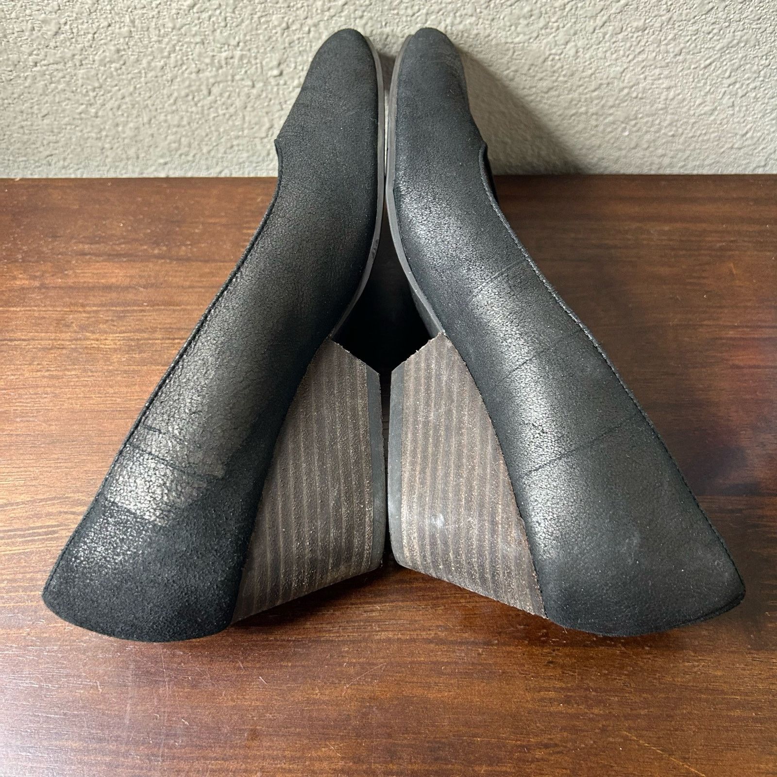 Eileen Fisher Eileen Fisher Shoes Heels Pumps Lily Black Suede Size 8 Size US 8 / IT 38 - 5 Thumbnail