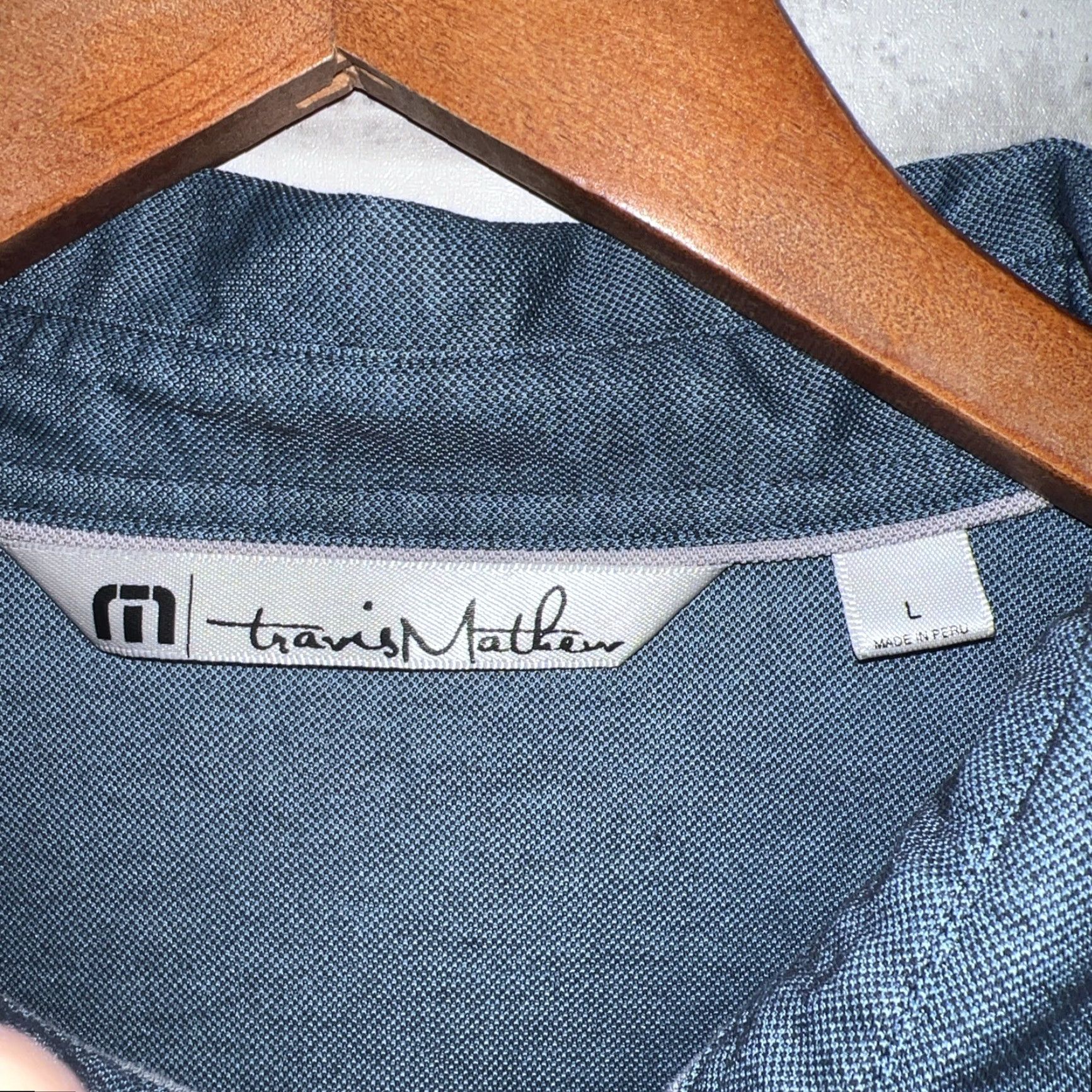 TravisMathew Travis Mathew Polo Shirt Mens Size L Blue Size US L / EU 52-54 / 3 - 3 Thumbnail