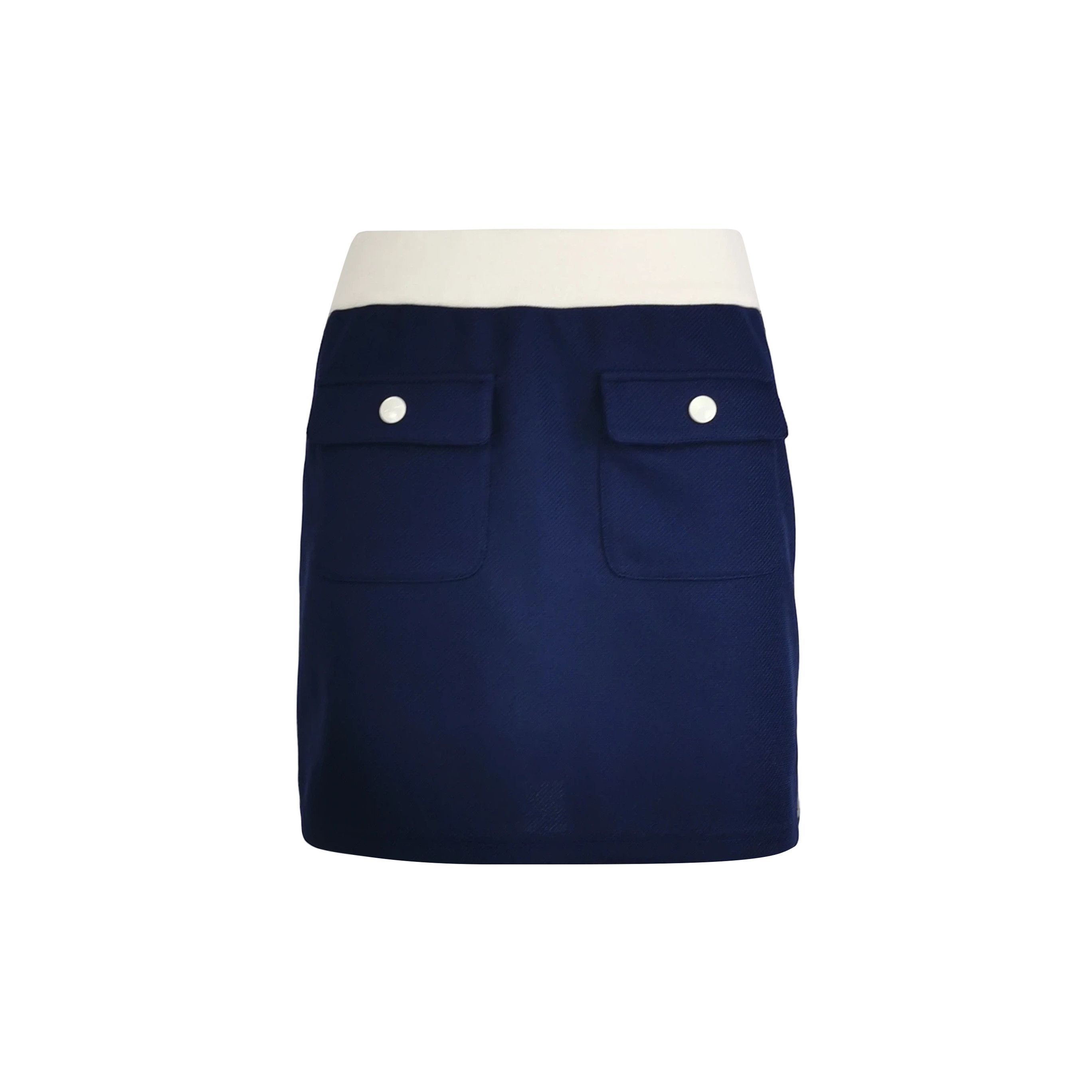 Celine Celine Contrast Waist Mini Skirt Size XS Size 26" / US 2 / IT 38 - 1 Thumbnail