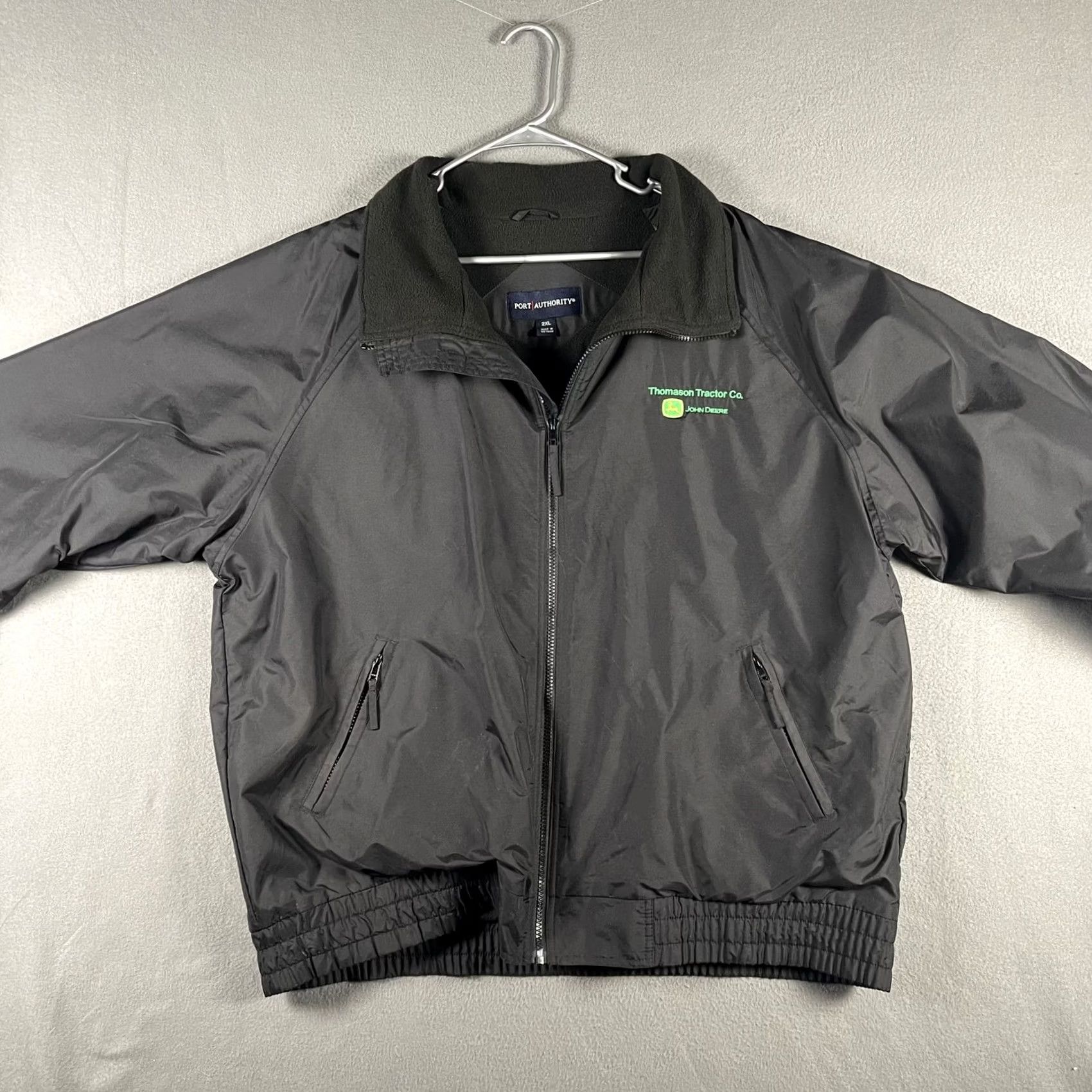 Port Authority Port Authority Jacket Mens 2XL Black Windbreaker Lined Pockets Full Zip Elastic Cuffs Logo Zipper Outdoor Workwear Size US XXL / EU 58 / 5 - 3 Thumbnail