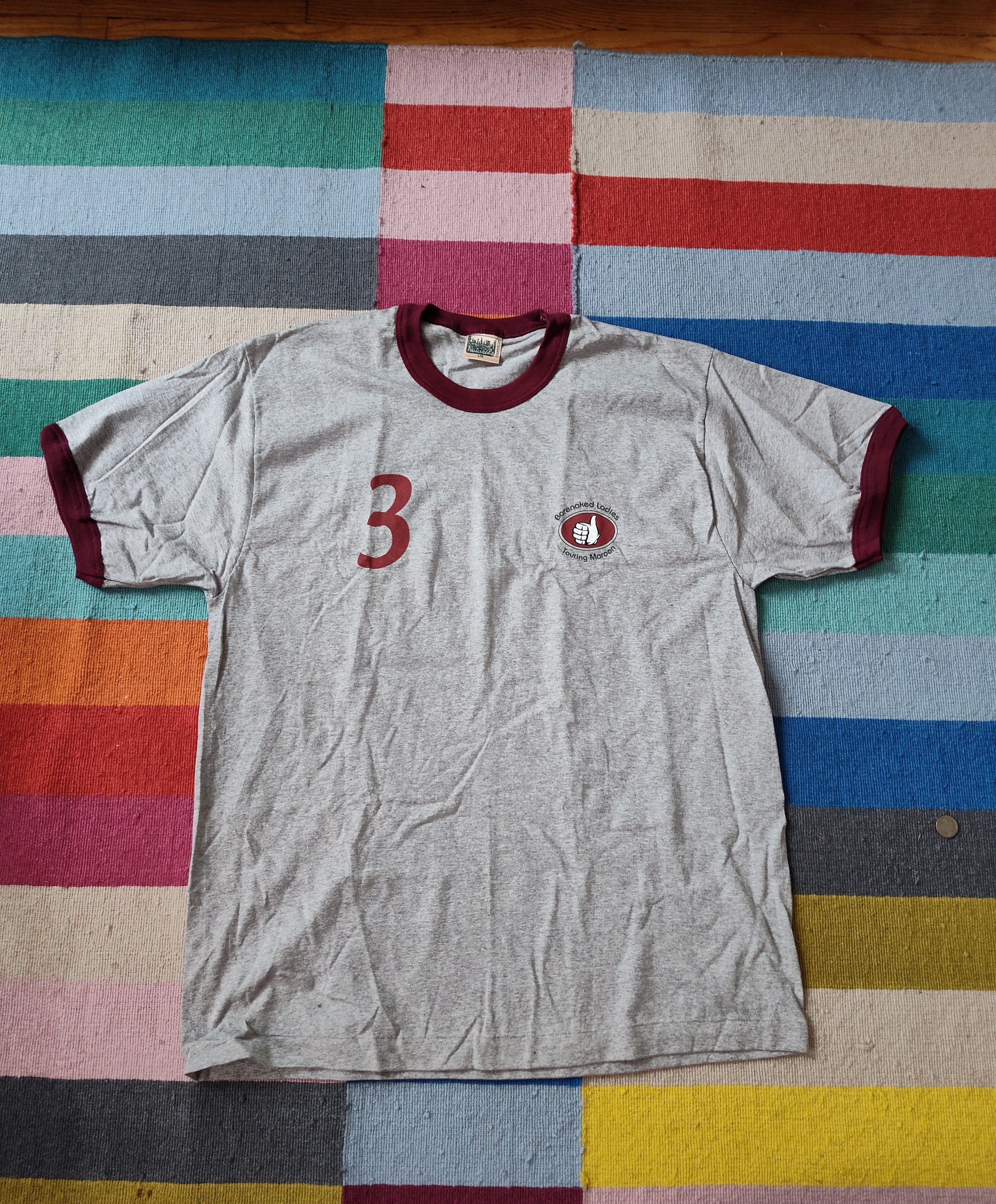 Band Tees × Vintage BNL Touring Maroon Tee Size US L / EU 52-54 / 3 - 2 Thumbnail