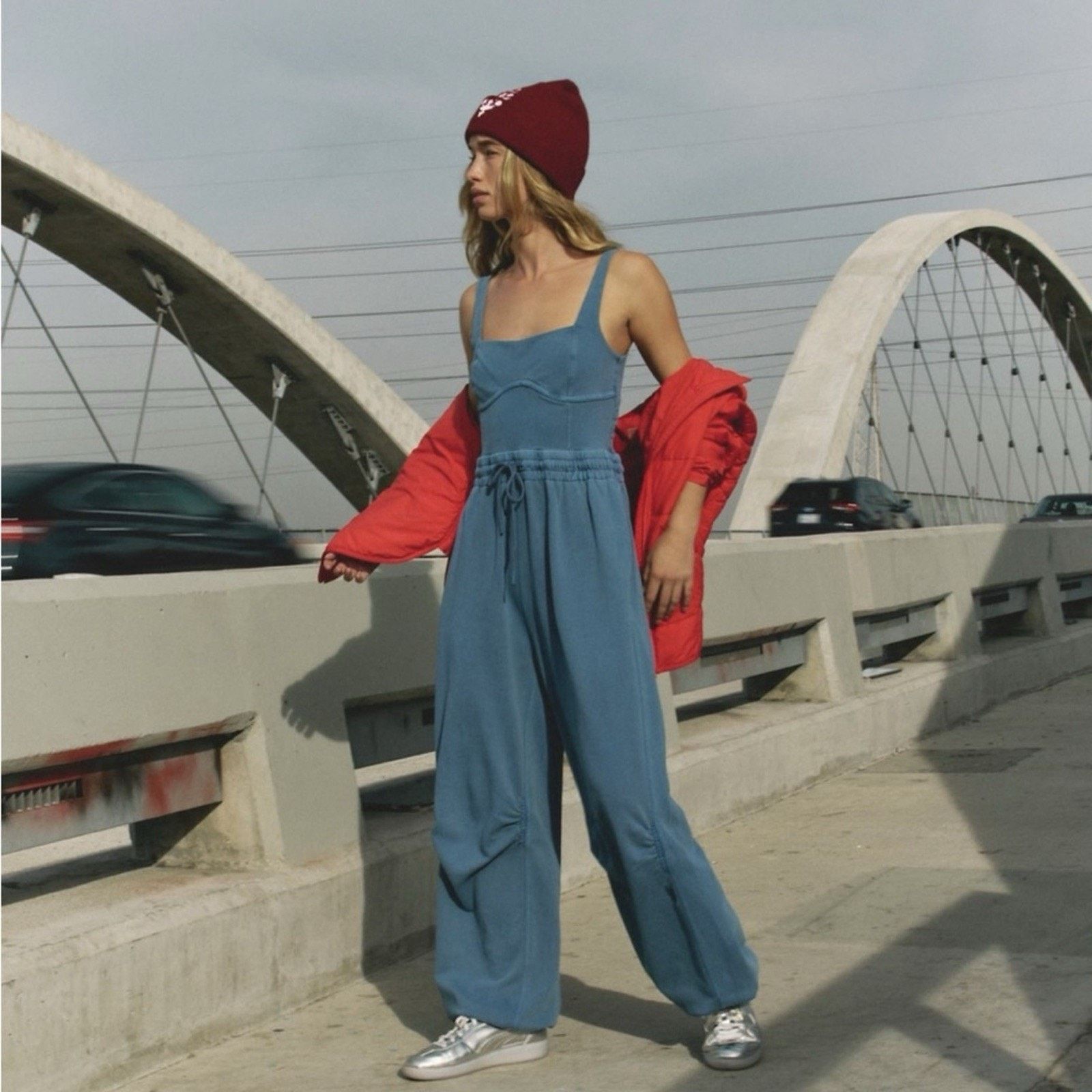 Free People Free People Movement Inbound Jumpsuit Romper Skyline XS Size 26" / US 2 / IT 38 - 1 Thumbnail