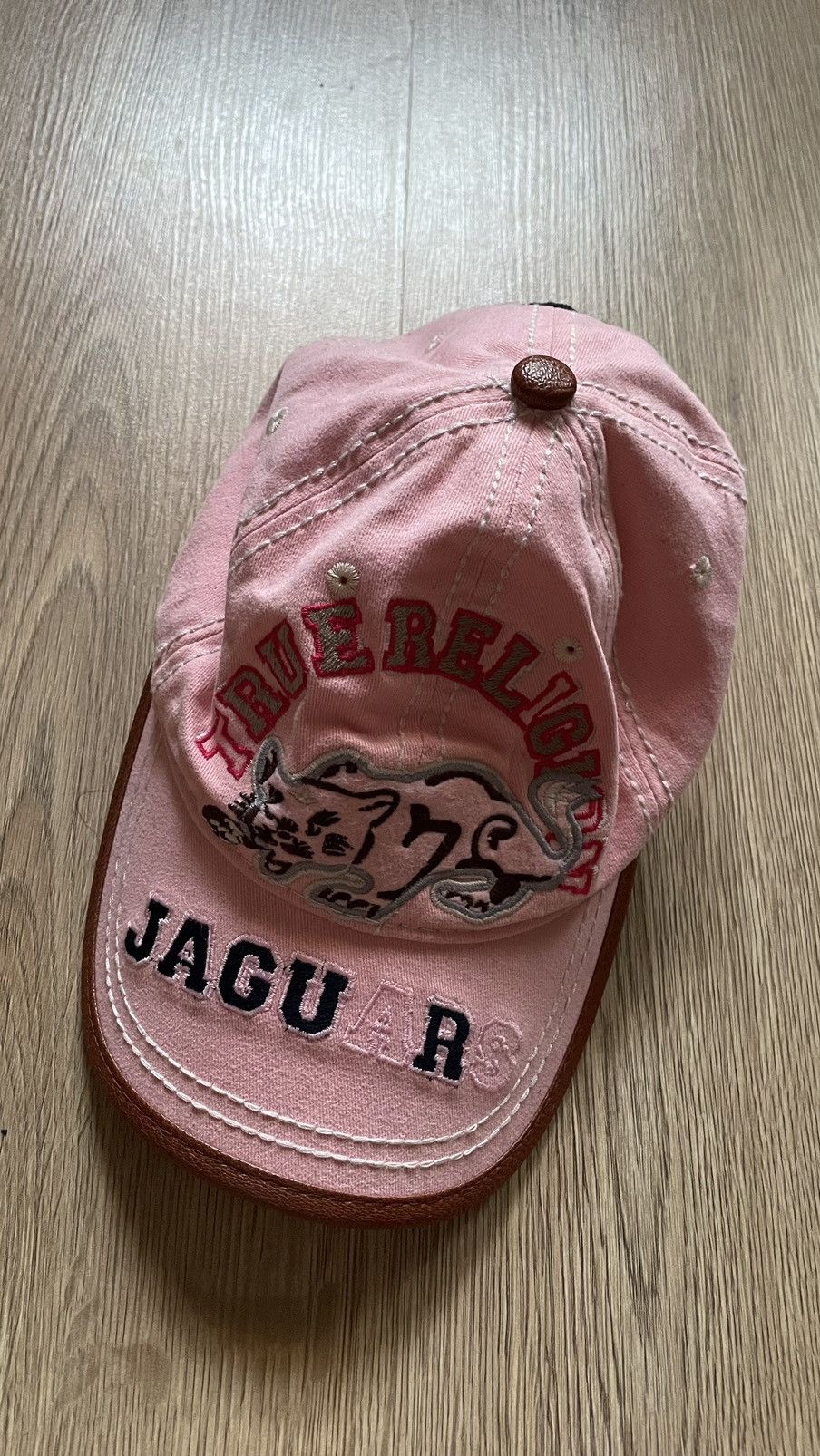 Japanese Brand × Streetwear × True Religion Rare Cap True Religion Jaguars  Pink Y2K Archive | Grailed