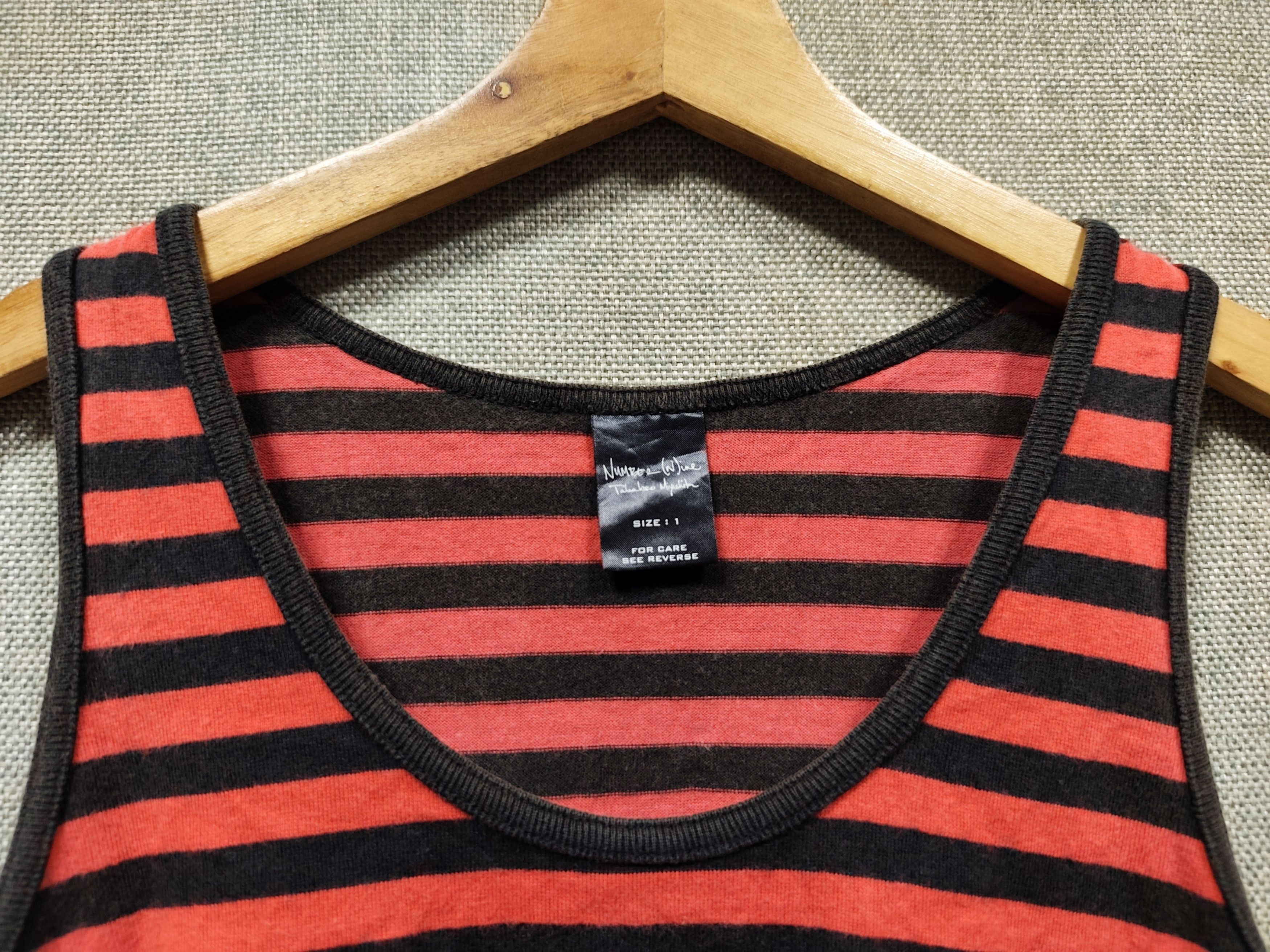 Number (N)ine Number (N)ine SS03 "Touch Me I'm Sick" Striped Tank Top Size US S / EU 44-46 / 1 - 5 Thumbnail