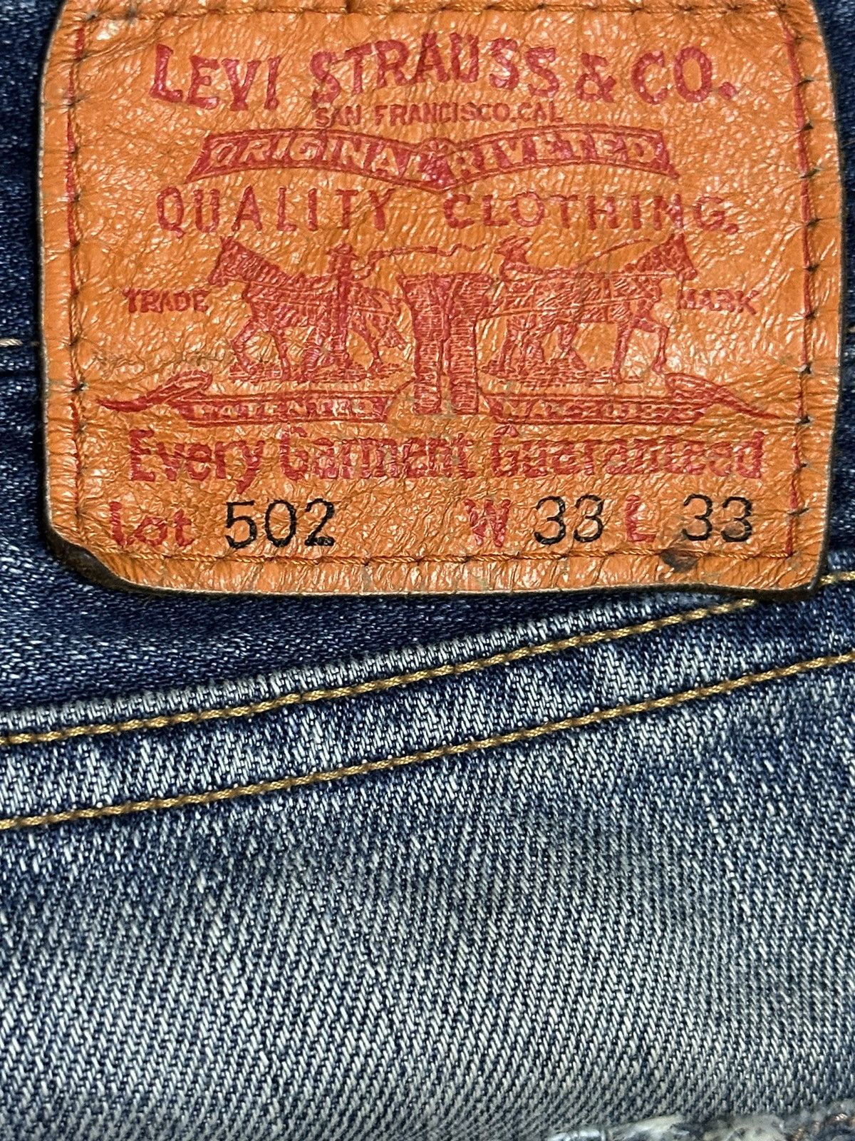 Levi's Vintage Levis 502 Blue Wash Style Loose Jeans Size US 34 / EU 50 - 9 Thumbnail