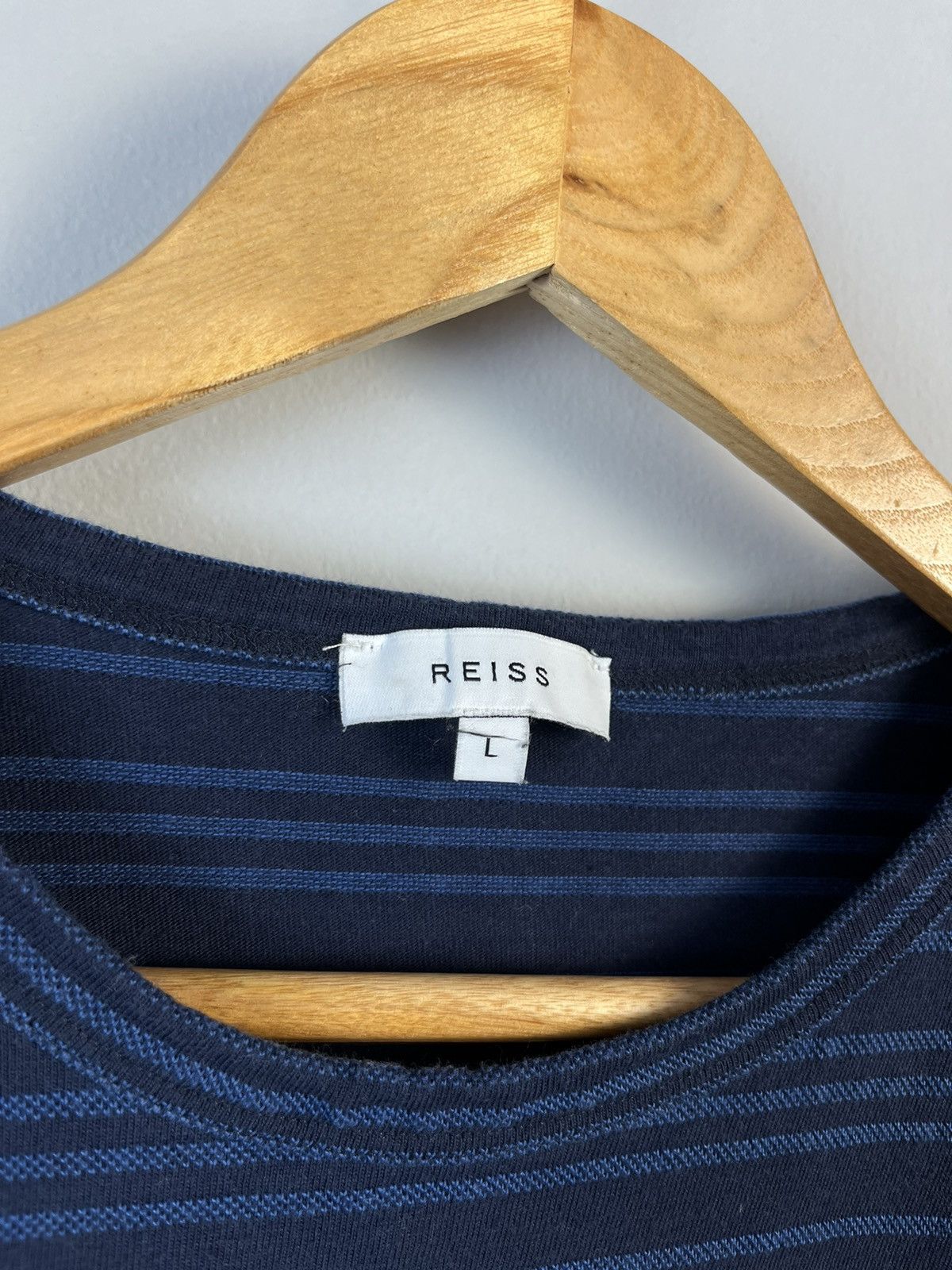 Reiss REISS Darras Cotton Striped Short Sleeve Tee Shirt Size US L / EU 52-54 / 3 - 7 Thumbnail