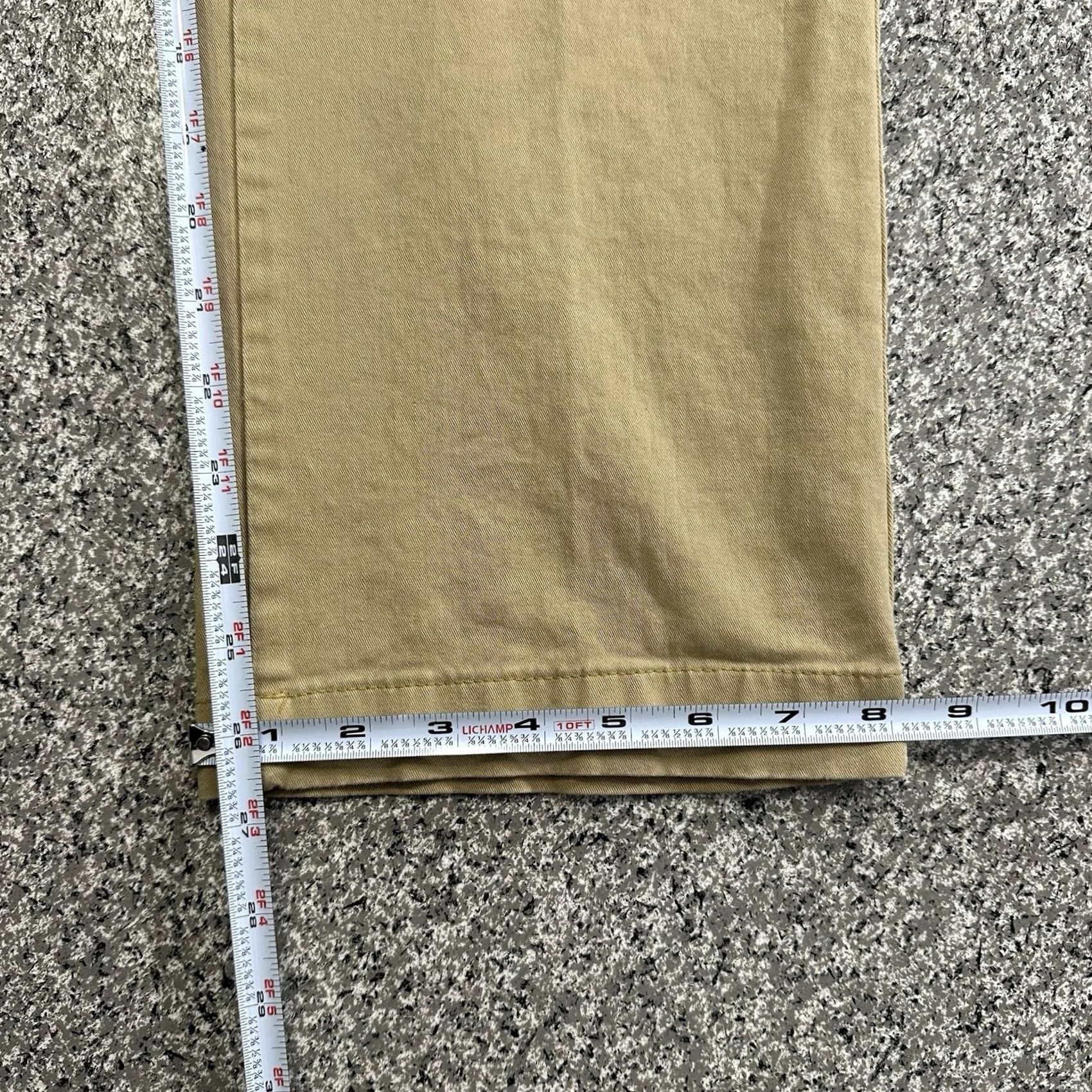 Vintage VINTAGE LL Bean Khaki Pants Mens 35x27 Lakewashed Straight Stretch Standard Fit Beige Shirt Size US 35 - 8 Thumbnail