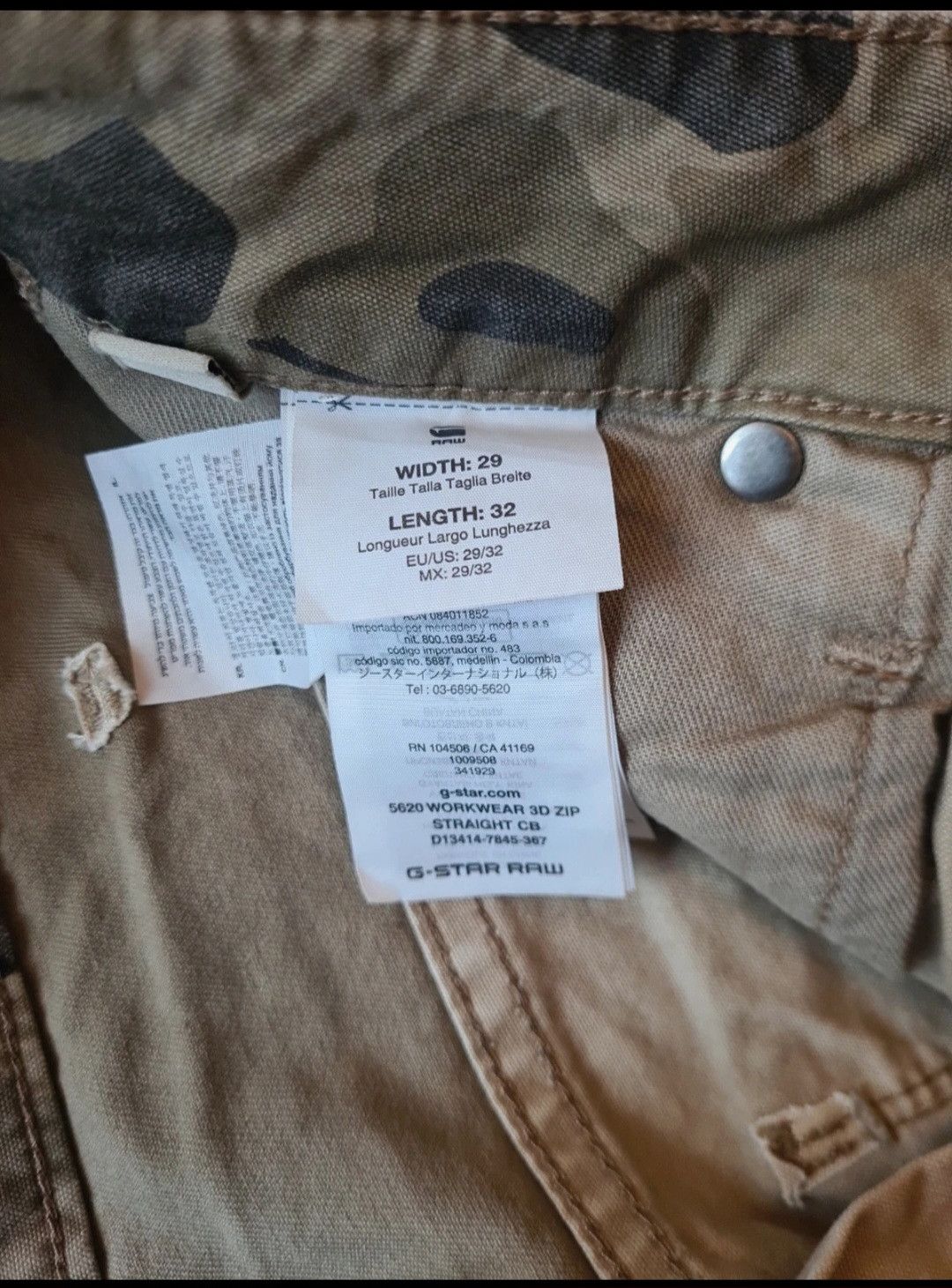 G-Star G-star raw 5620 3d worker zip Size US 30 / EU 46 - 4 Thumbnail