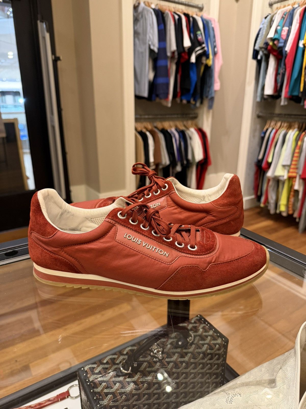 Louis Vuitton Louis Vuitton Suede Trainer Size US 11.5 / EU 44-45 - 4 Thumbnail