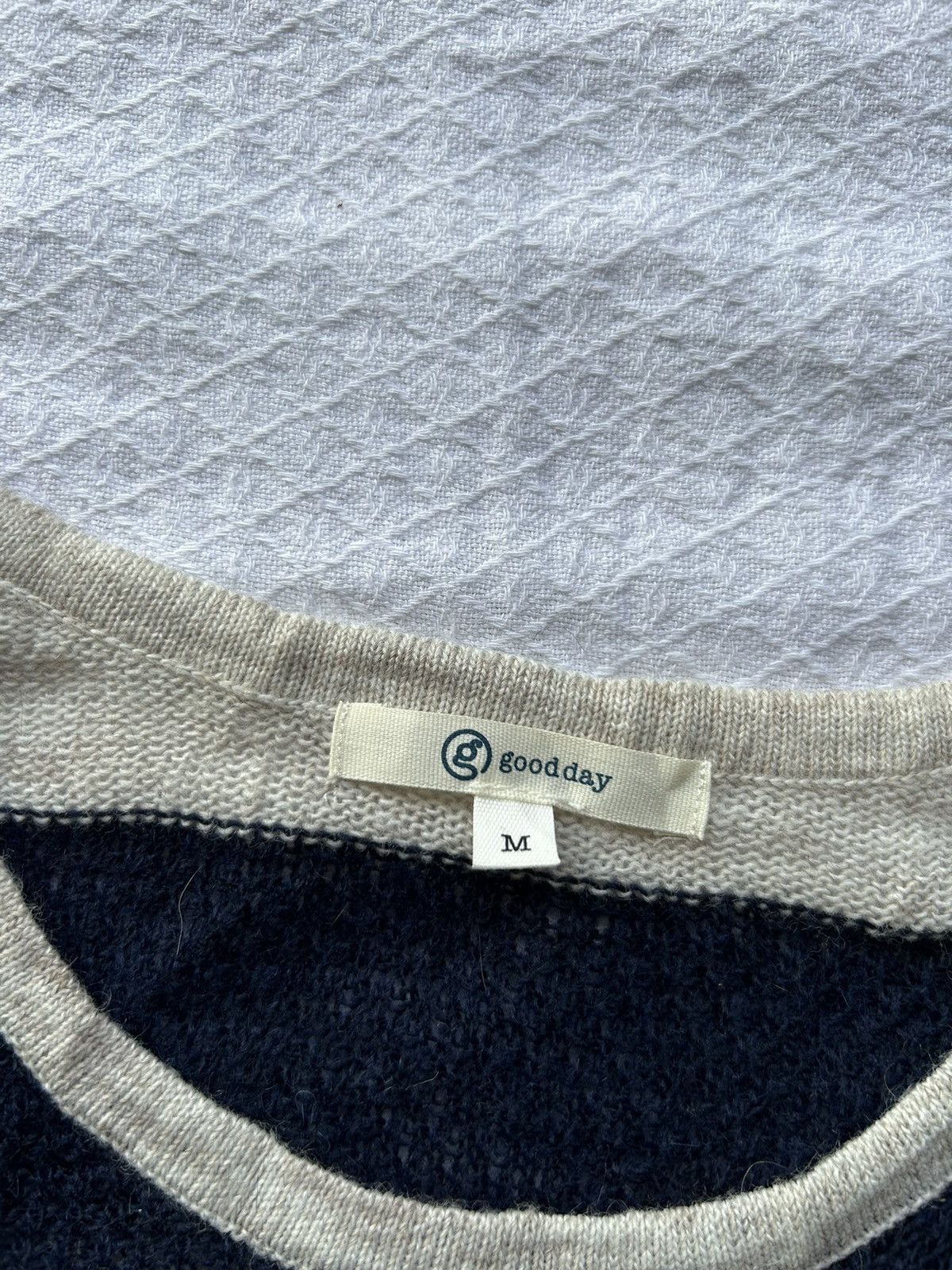 Issey Miyake × Japanese Brand 💸BINDINGOFFER💸Japanese Knit Stripe Good day Long Sleeve Size US M / EU 48-50 / 2 - 8 Thumbnail