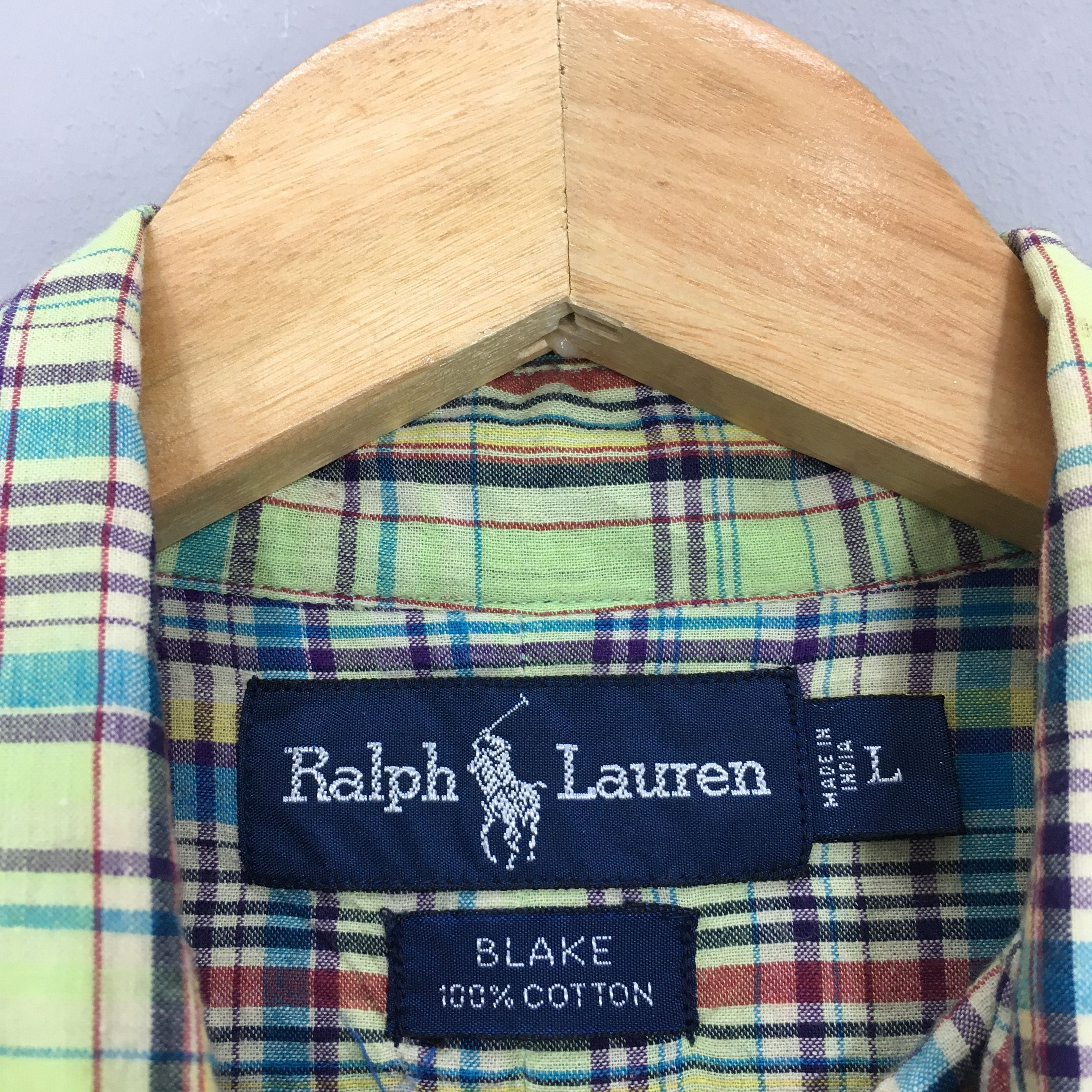 Polo Ralph Lauren Vintage 90s Polo Ralph Lauren Checkered Flannel Shirt Large Size US L / EU 52-54 / 3 - 5 Thumbnail