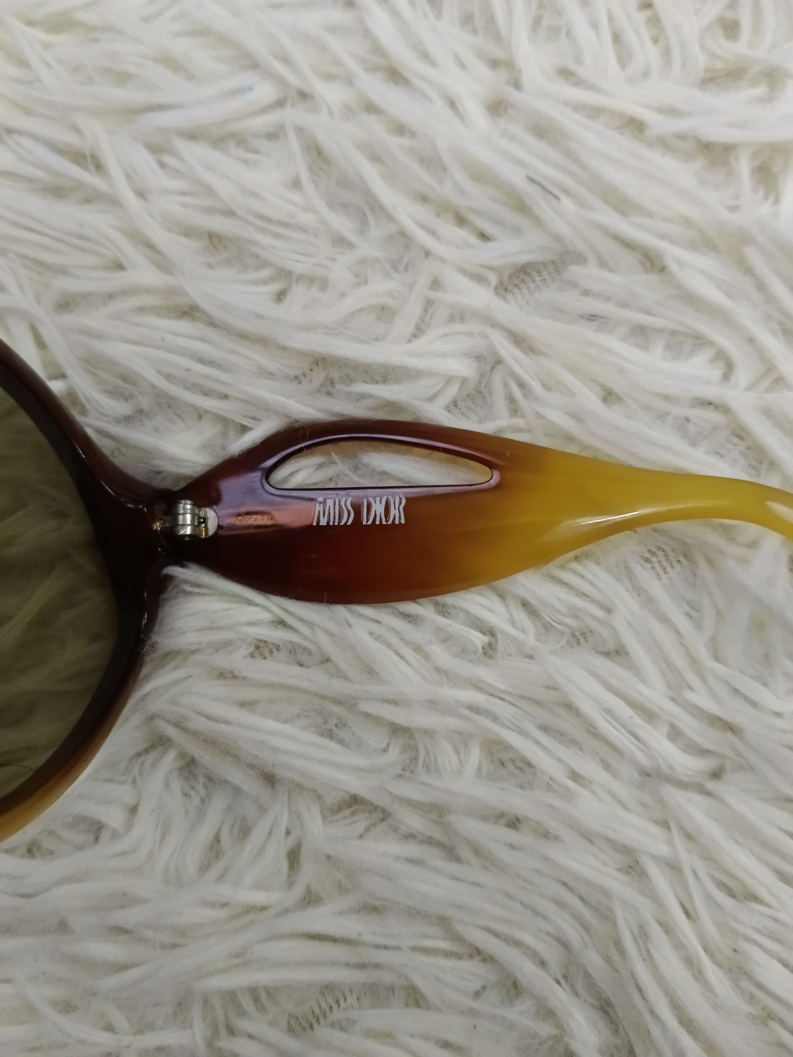 Dior Vintage Miss Dior Two Tone Amber Mask 70'S Size ONE SIZE - 8 Thumbnail
