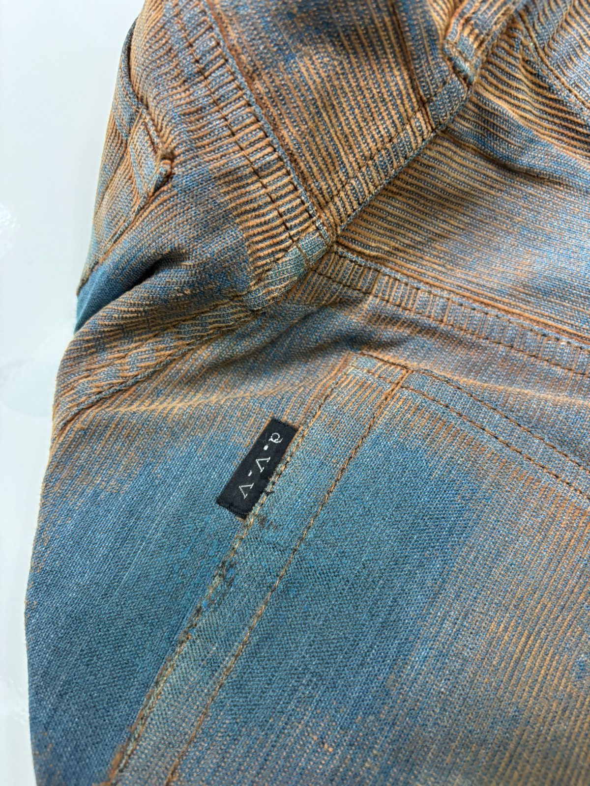 🔥AVV HOMME ARTISAN DYED GRADIENT DISTRESSED PANTS