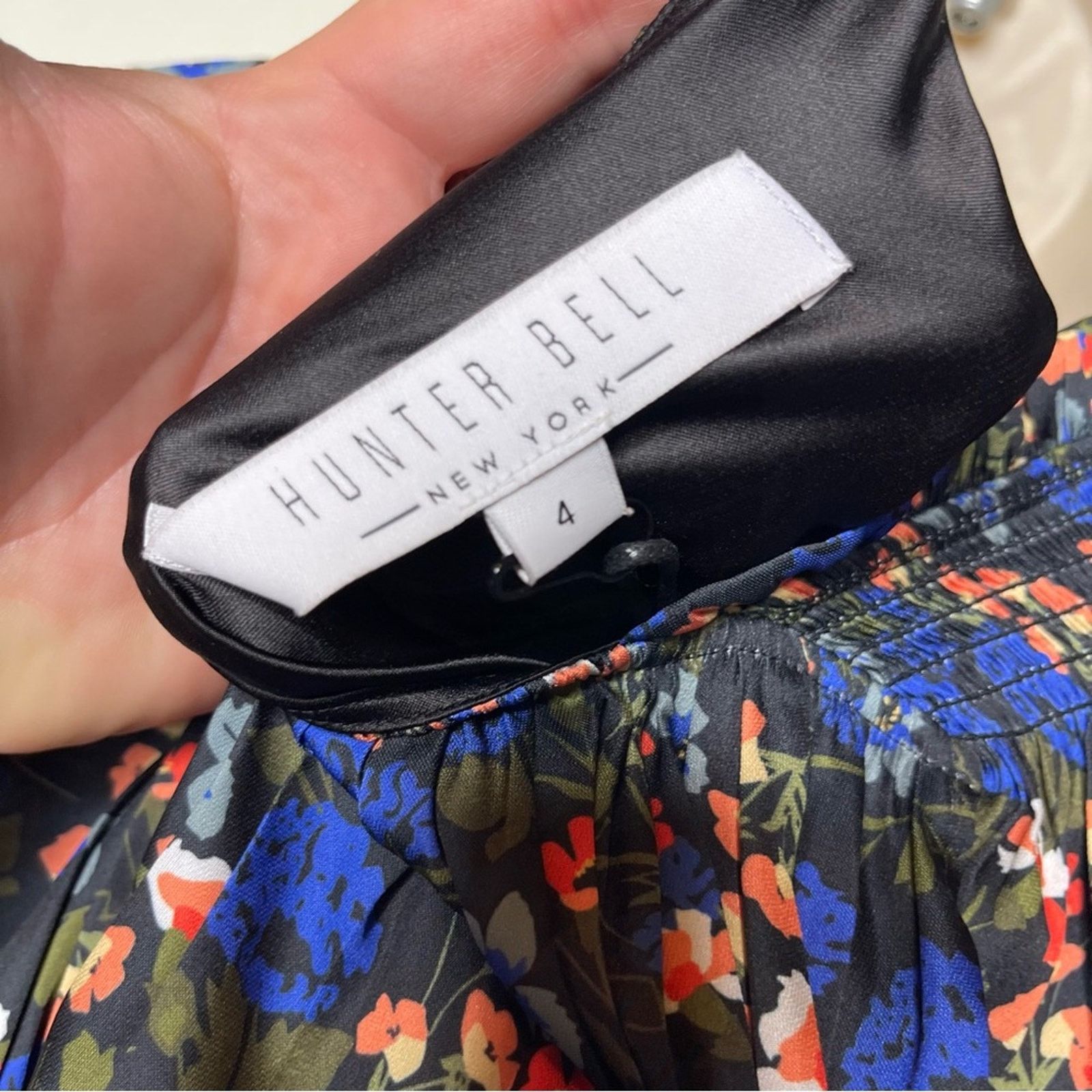 Hunter Bell NWT Hunter Bell Black Floral Caro Top Blouse sz 4 Size S / US 4 / IT 40 - 3 Thumbnail