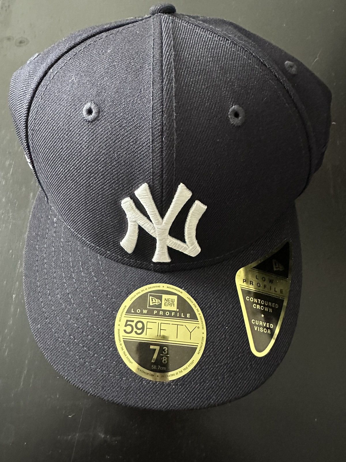 image of New Era Aime Leon Dore Low Profile Fitted Baseball Cap in Navy, Men's