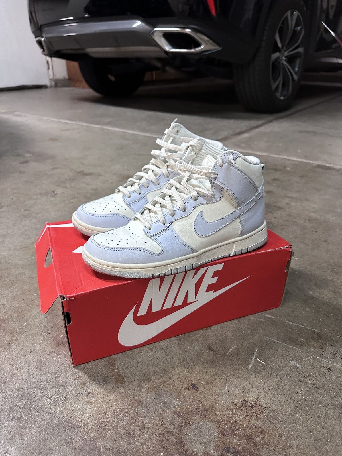 Nike High Dunks Sail Football Grey