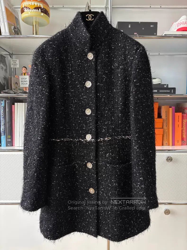 Chanel Chanel 22A black double C diamond buckle fine flash soft t Size XXS / US 00 / IT 34 - 1 Thumbnail