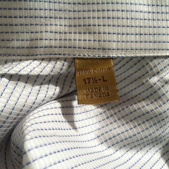 Ike Behar IKE BEHAR MENS 100%COTTON DRESS SHIRT W/FRENCH CUFFS 17.5 Size US XL / EU 56 / 4 - 8 Thumbnail