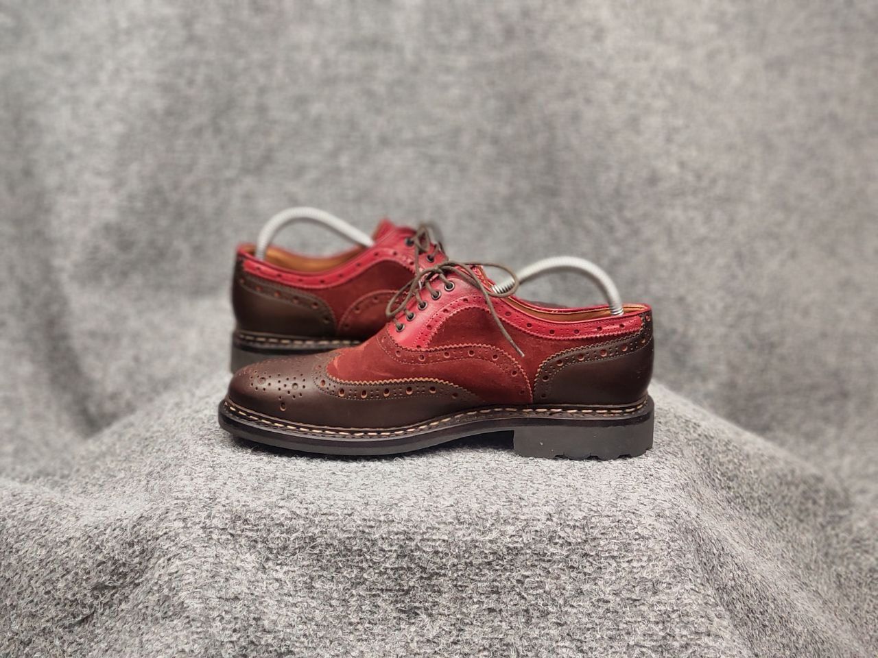 Heschung Heschung Design Owen Oxford Leather Red Brogue Boots Size US 7.5 / EU 40-41 - 13 Thumbnail