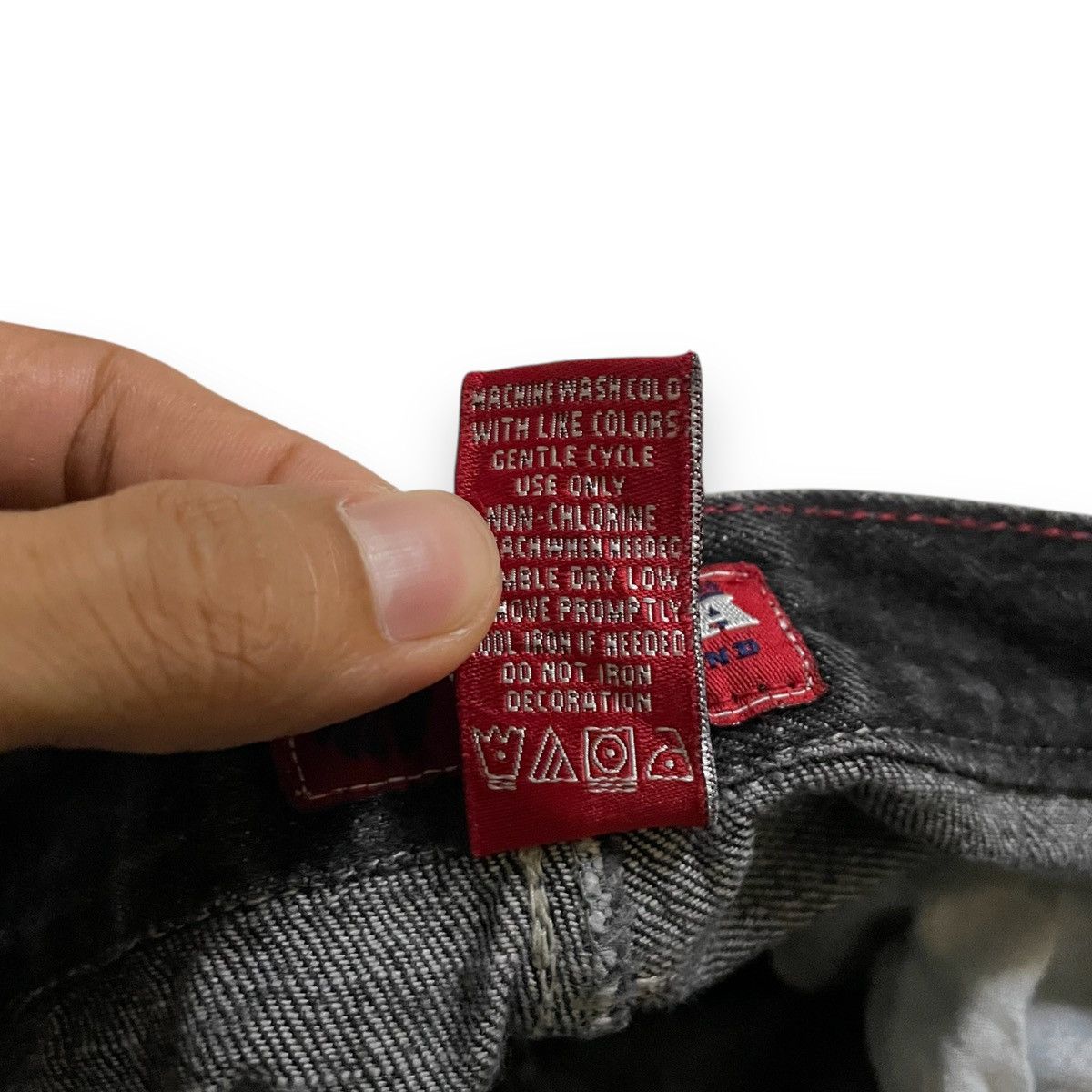 Japanese Brand ORIGINAL VINTAGE BAGGY V2K MECCA BRANDY DENIM (27×35) Size US 27 - 7 Thumbnail