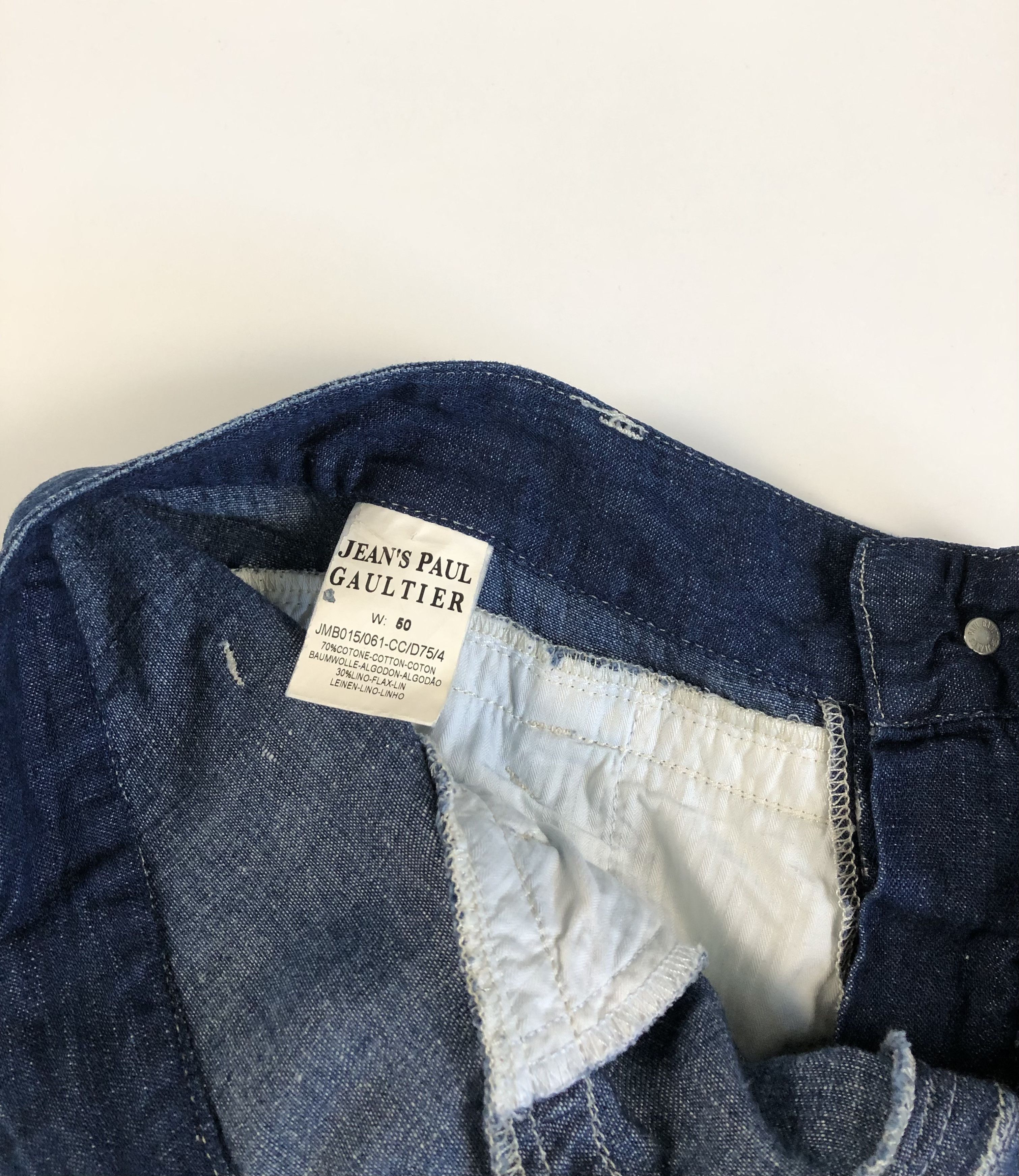 Jean Paul Gaultier Jean Paul Gaultier Cotton Linen Denim Pants Size US 34 / EU 50 - 10 Thumbnail