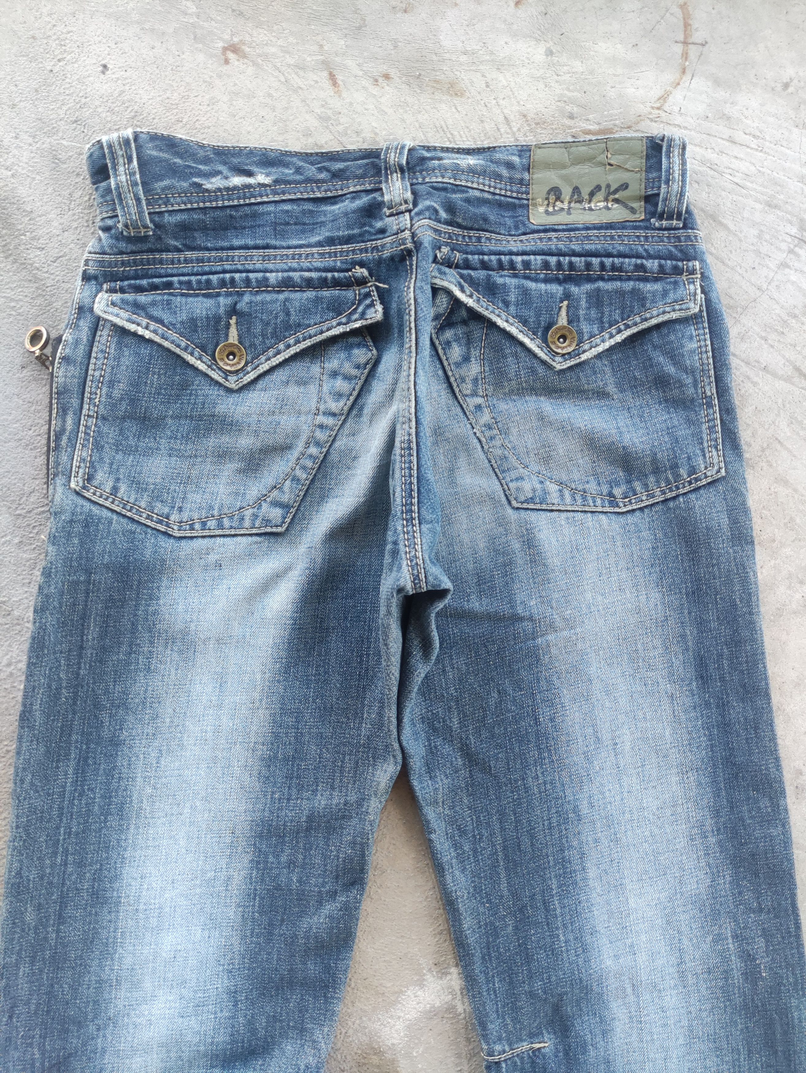 Japanese Brand Vintage Japanese Jean Distressed Faded Denim Size US 33 - 11 Thumbnail