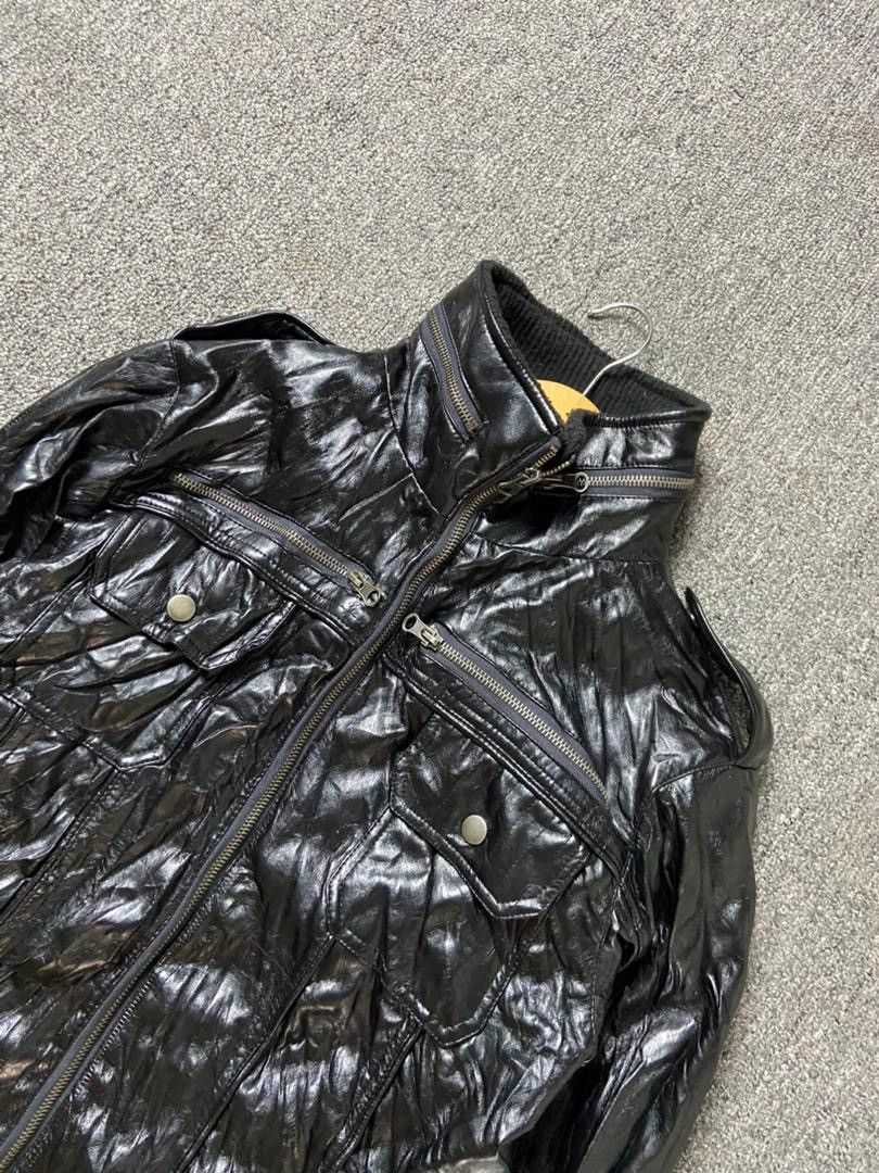 Japanese Brand Japanese Brand Full Zip Leather Jacket (182) Size US XXS / EU 40 - 8 Thumbnail
