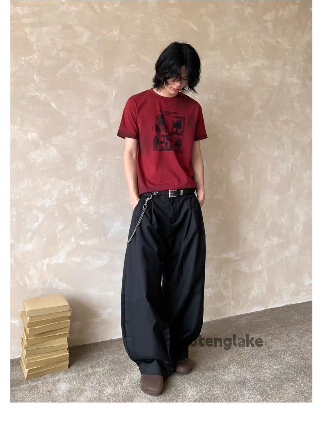 Designer Unisex utility loose baggy hiphop yuppie pleated pants Size US 28 / EU 44 - 5 Thumbnail