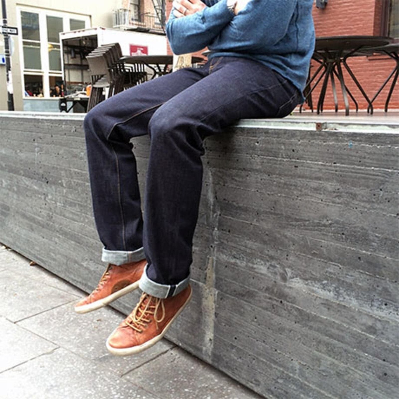 Gustin Gustin Men's Natural Indigo Straight Selvedge Jeans 32x34 Size US 32 / EU 48 - 1 Thumbnail