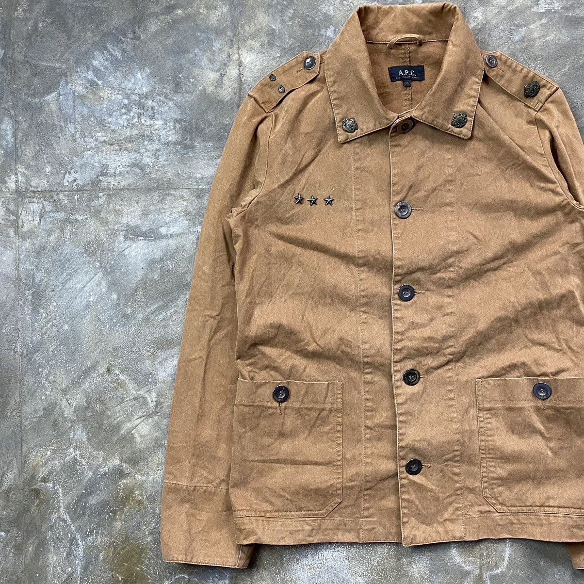 A.P.C. APC Military Dyed Studded Work Jacket Size US XS / EU 42 / 0 - 2 Thumbnail