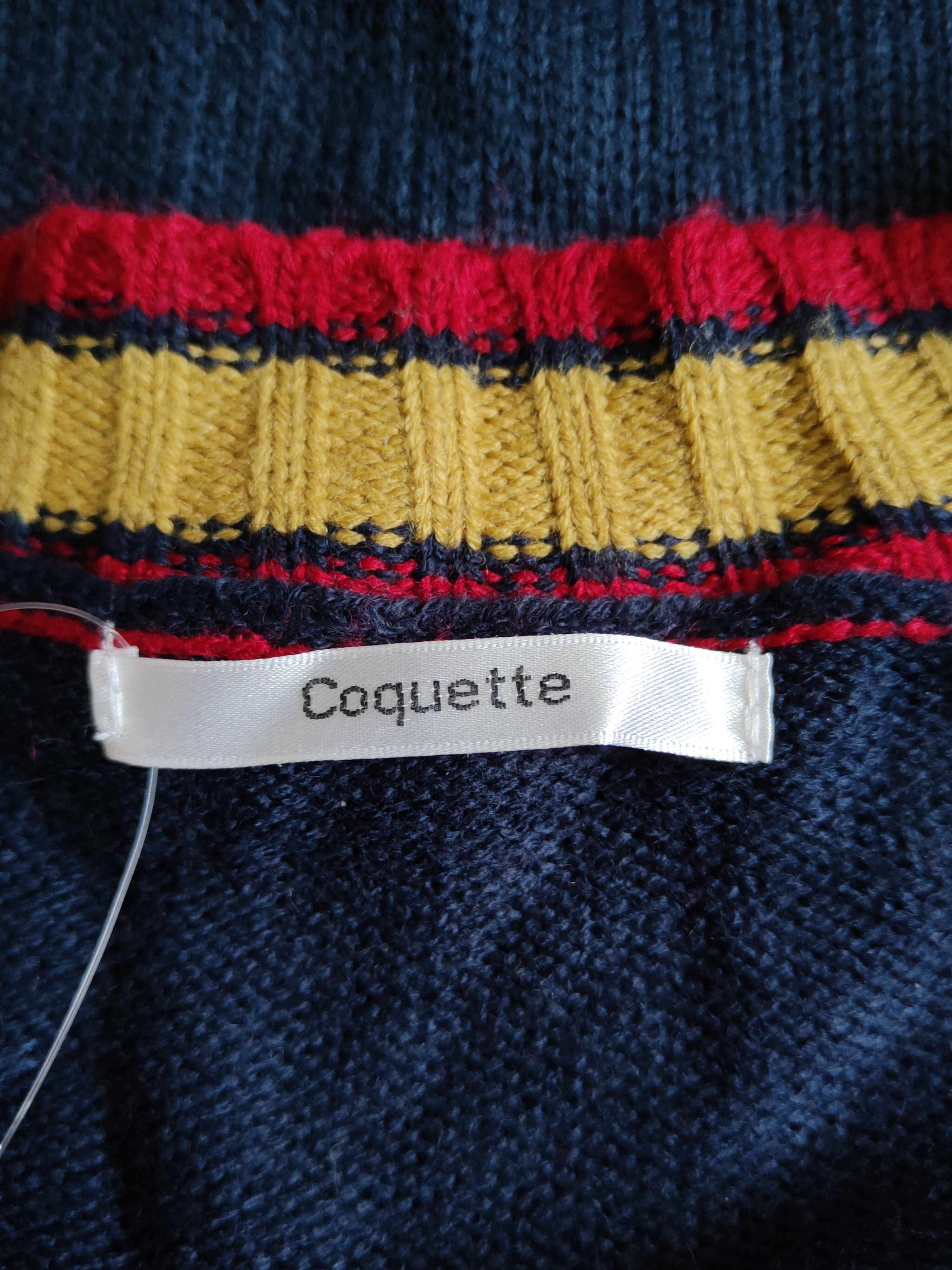 Homespun Knitwear Coquette Dark Blue Knitwear Cardigan #S2378 Size M / US 6-8 / IT 42-44 - 12 Thumbnail