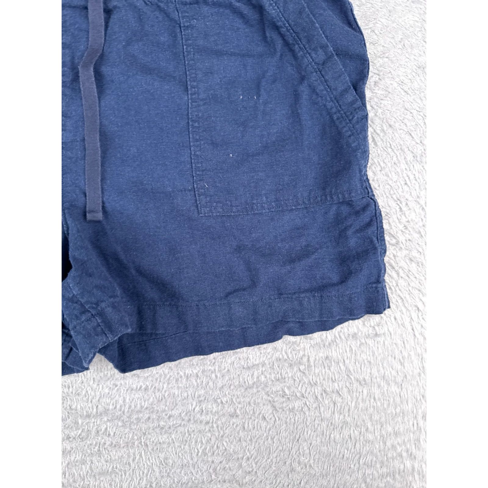 Nautica Nautica Jeans Shorts Women 2XL Blue Linen Blend Pull On Stretch Size 40" / US 18 - 2 Thumbnail