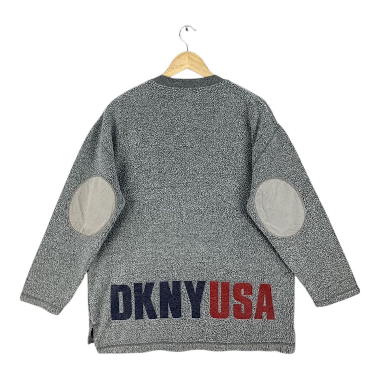 DKNY Vintage 90s DKNY USA Baggy Oversize Sweatshirt Size US XL / EU 56 / 4 - 1 Thumbnail