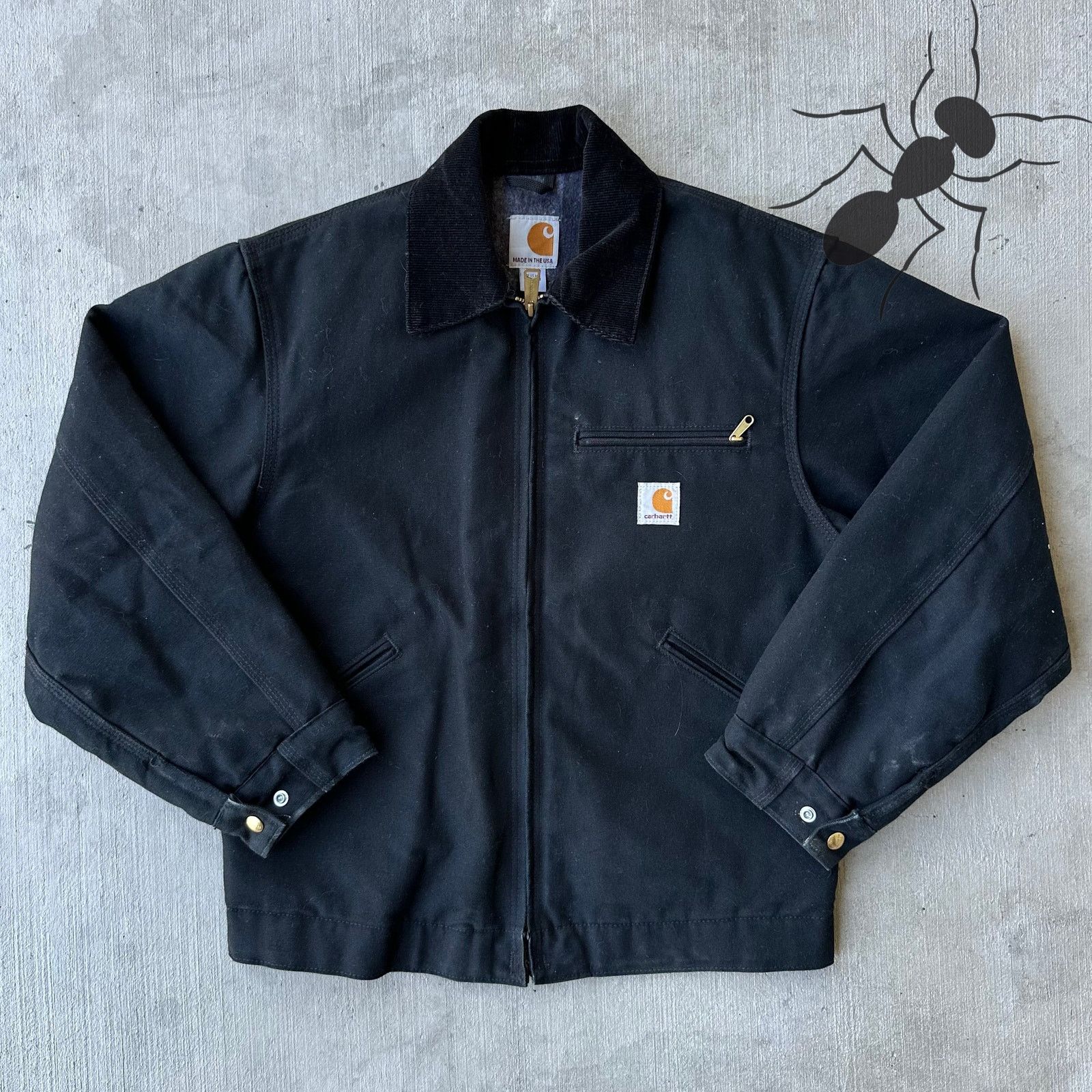 Carhartt Blacked Out Detroit Jacket Chrysler x Carhartt | Grailed