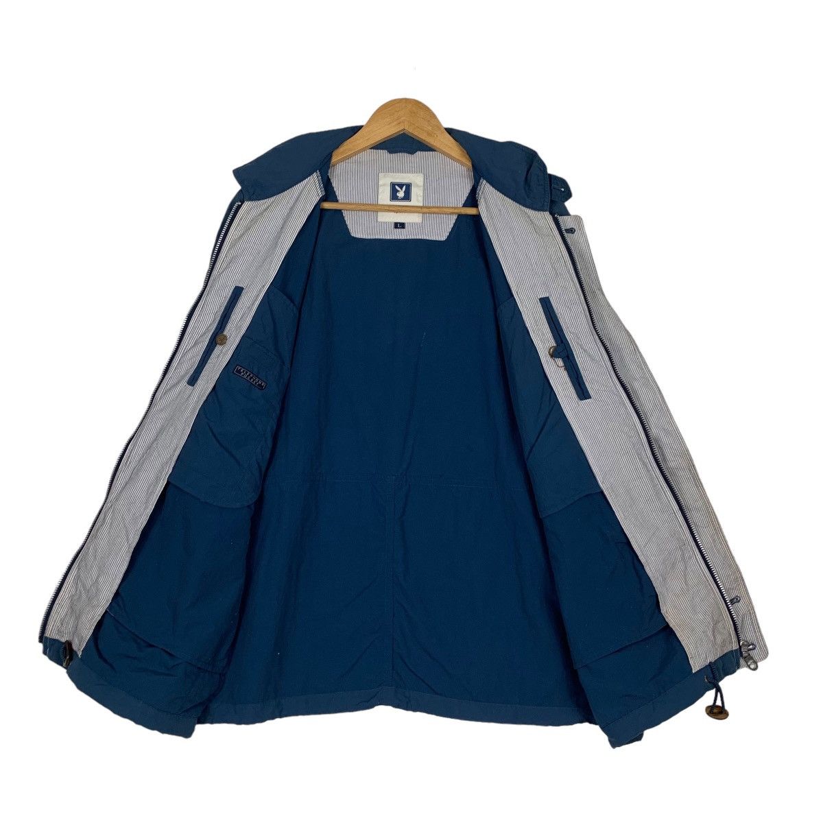 Playboy PLAYBOY SPORT Blue Casual Light Jacket #1056-C48 Size US L / EU 52-54 / 3 - 11 Thumbnail