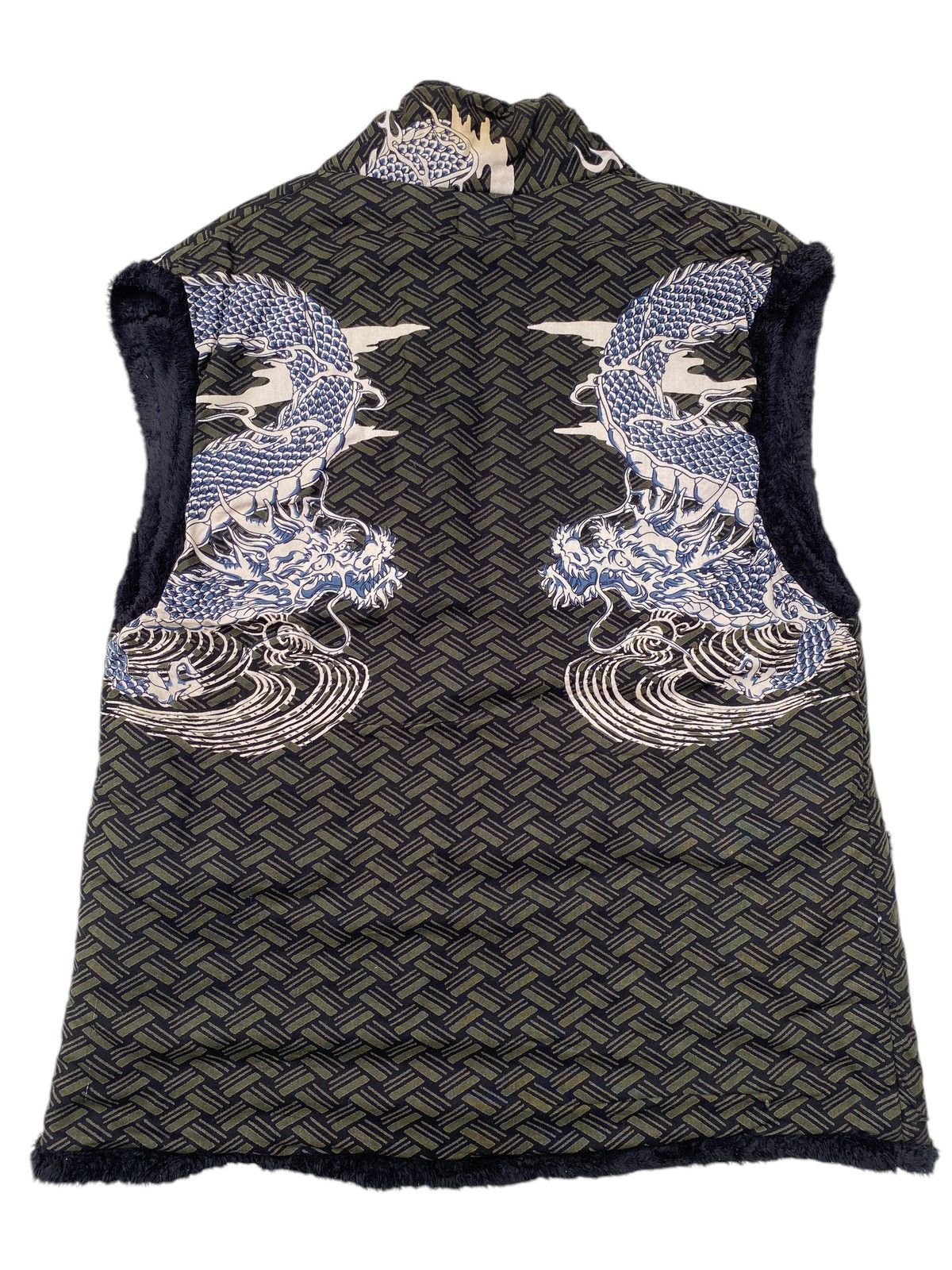 Japanese Brand × Vintage Vtg Vest Kimono Japan Dragon Size US L / EU 52-54 / 3 - 1 Thumbnail