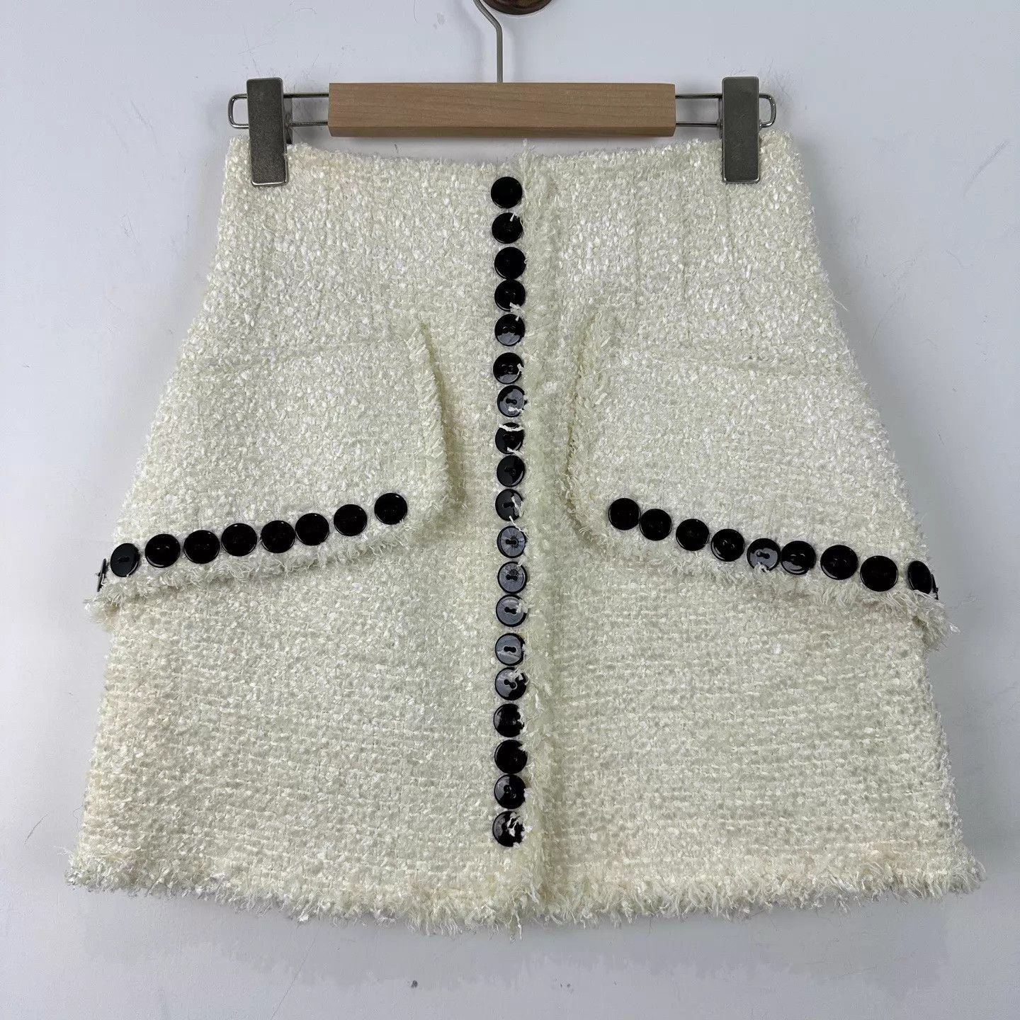 Alexander Wang Alexanderwang women's Runway Tweed Mini Skirt 0 (99 New) Size 25" / US 0 / IT 36 - 1 Thumbnail