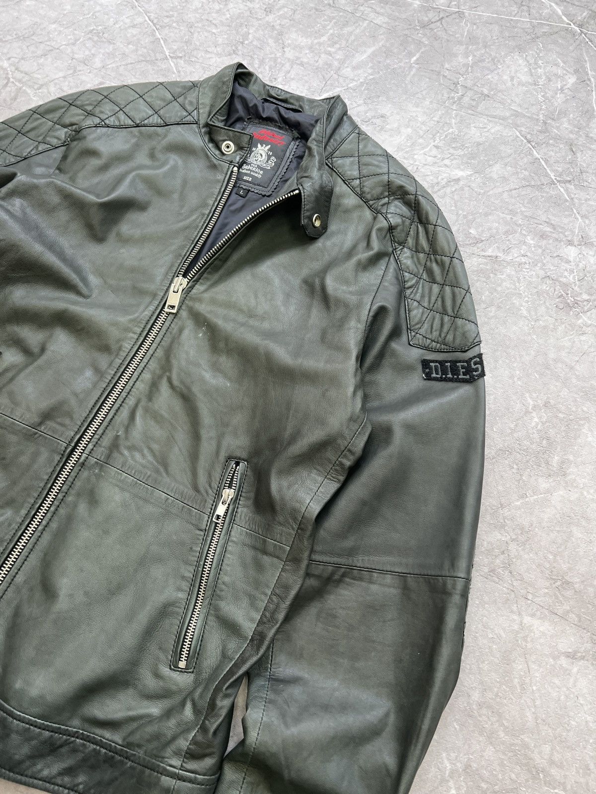 Diesel × Harley Davidson × Vintage Vintage biker leather jacket y2k DIESEL hype Size US L / EU 52-54 / 3 - 6 Thumbnail
