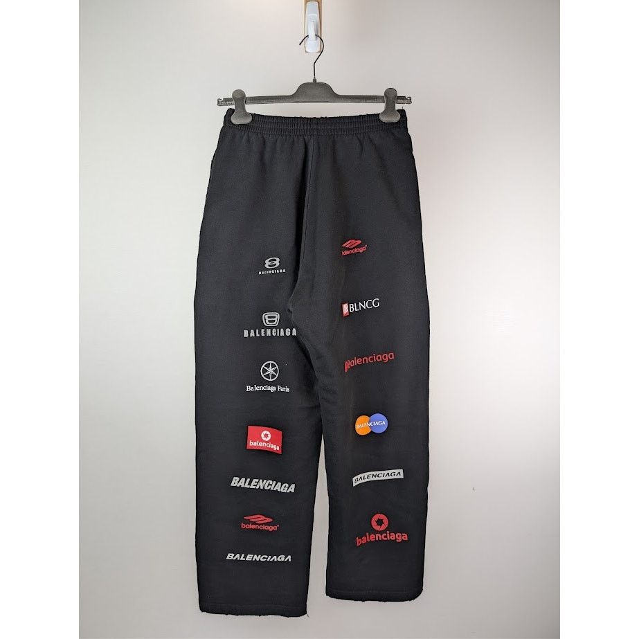 Balenciaga o1rshd1 Top League Med Moll Baggy Pants in Black Size US 28 / EU 44 - 10 Thumbnail