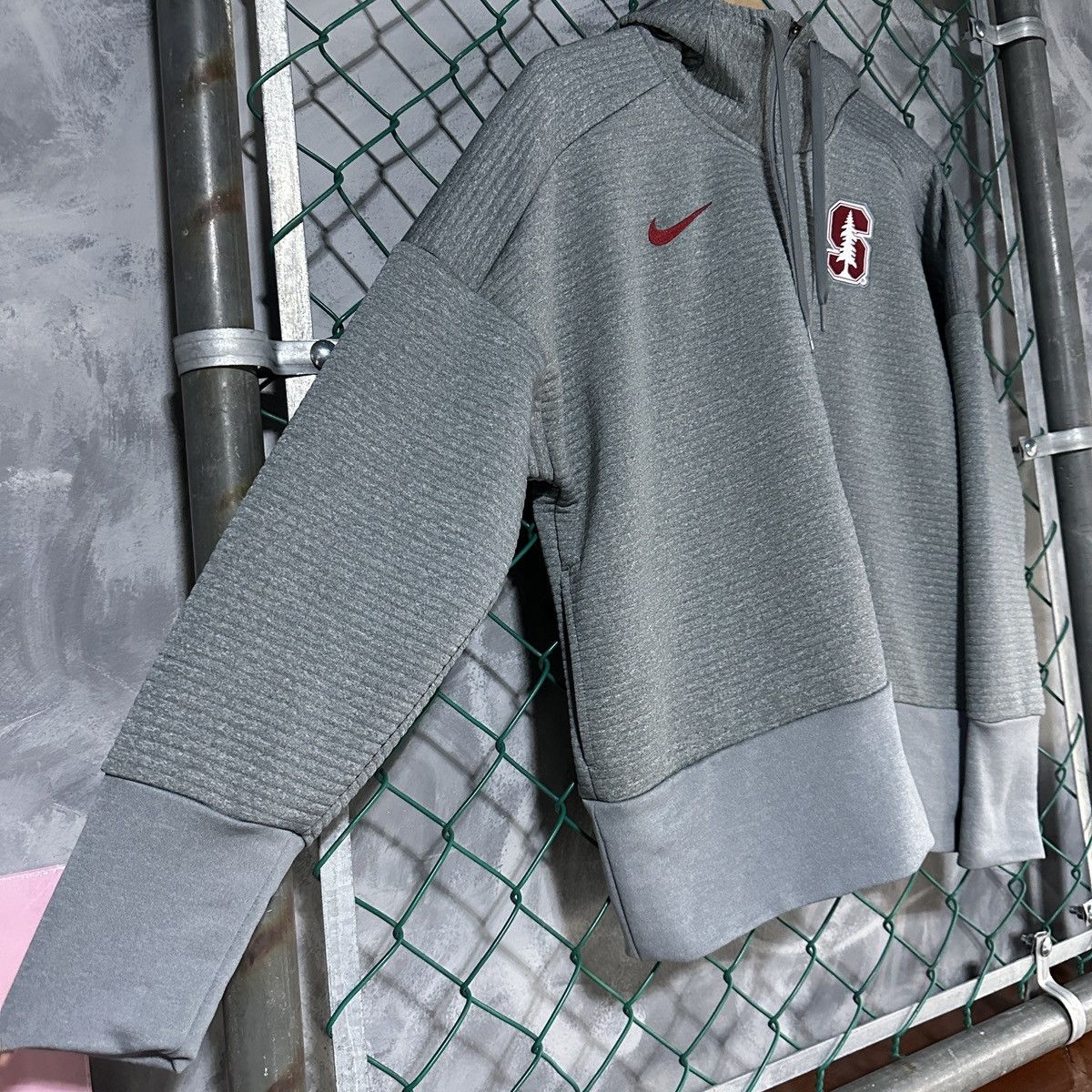 Nike Nike Grey Stanford Full Zip hoodie sweatshirt Size L / US 10 / IT 46 - 3 Thumbnail