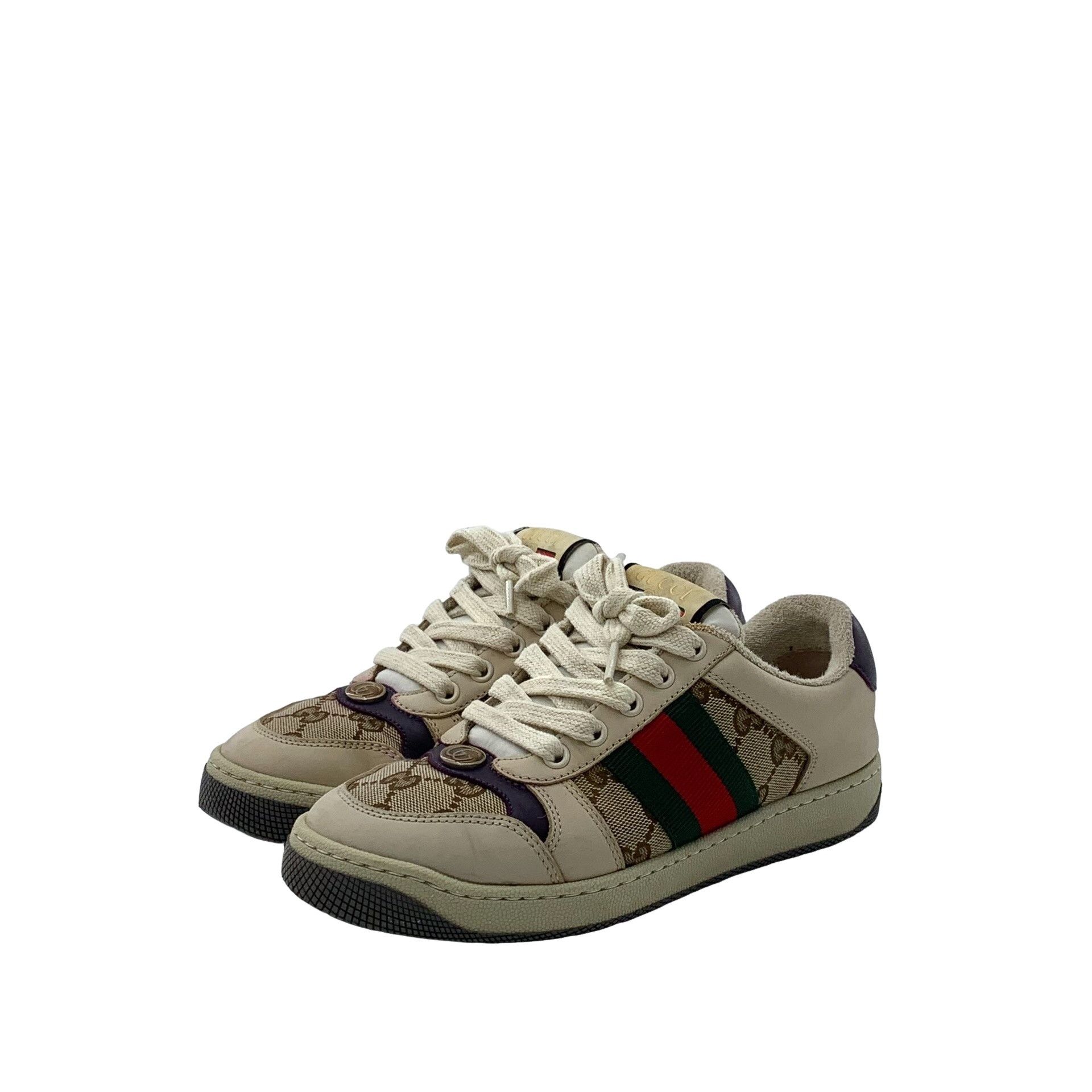 Gucci Gucci Screener GG Canvas Sneakers 35 Size US 5 / IT 35 - 1 Thumbnail