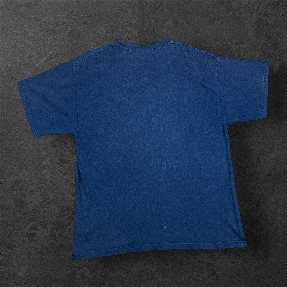 Nike × Vintage Vintage 90s Nike Big Logo Navy Blue T shirt XL Tee Size US XL / EU 56 / 4 - 8 Thumbnail