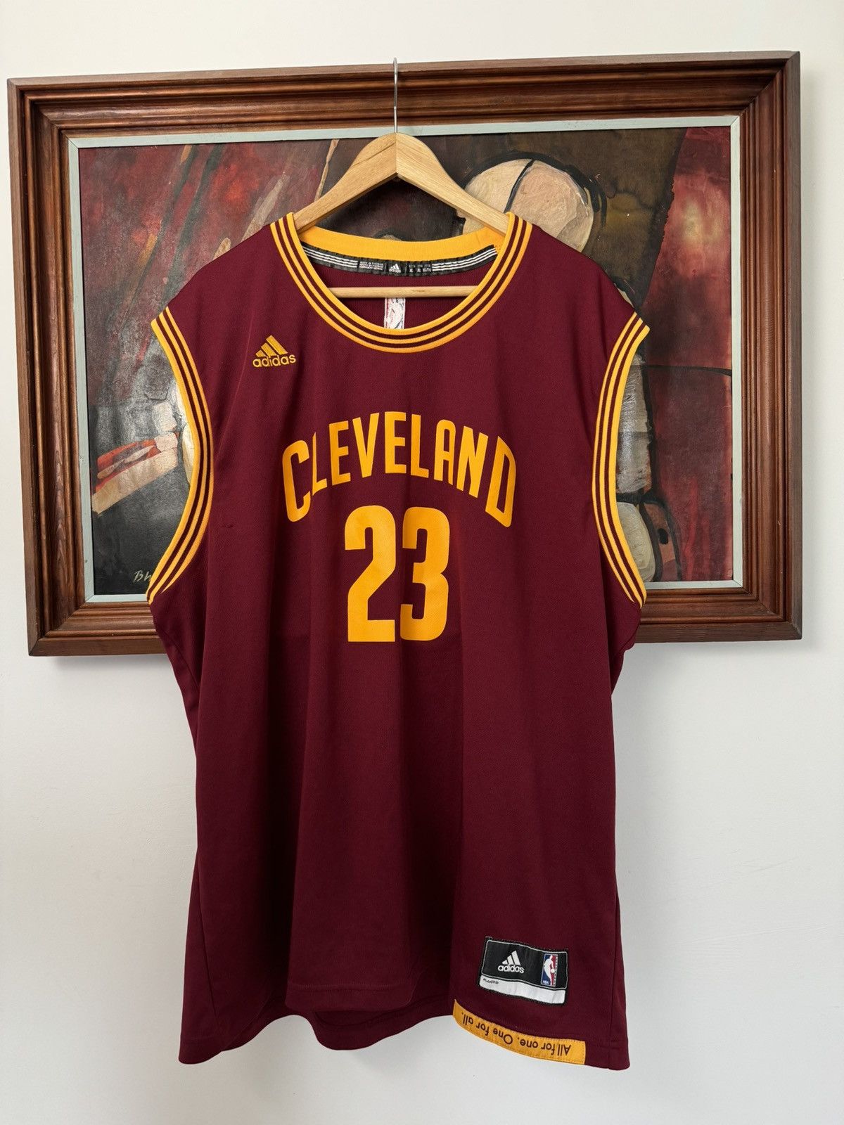 Adidas LeBron James Cleveland Cavaliers 23 Jersey Adidas NBA Cavs Size US XL / EU 56 / 4 - 1 Thumbnail