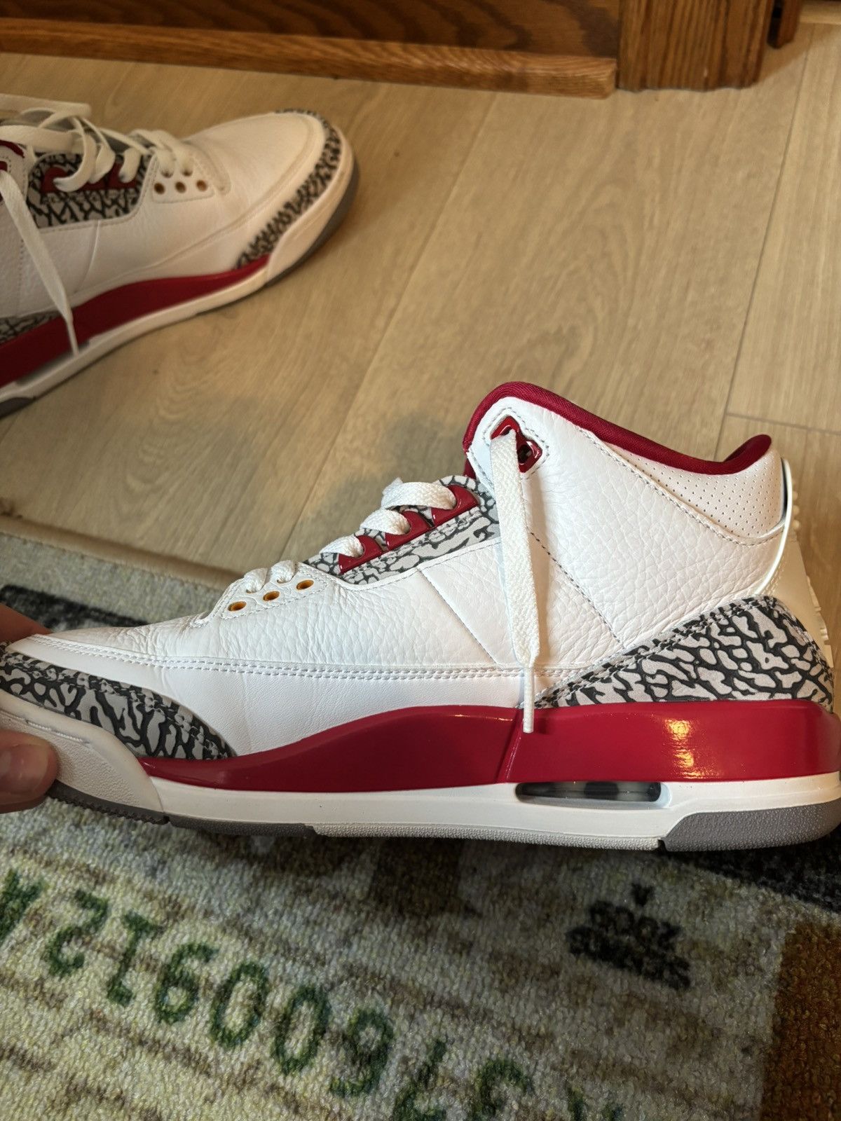 Jordan Brand Jordan 3 Cardinal Red Size US 10.5 / EU 43-44 - 2 Thumbnail